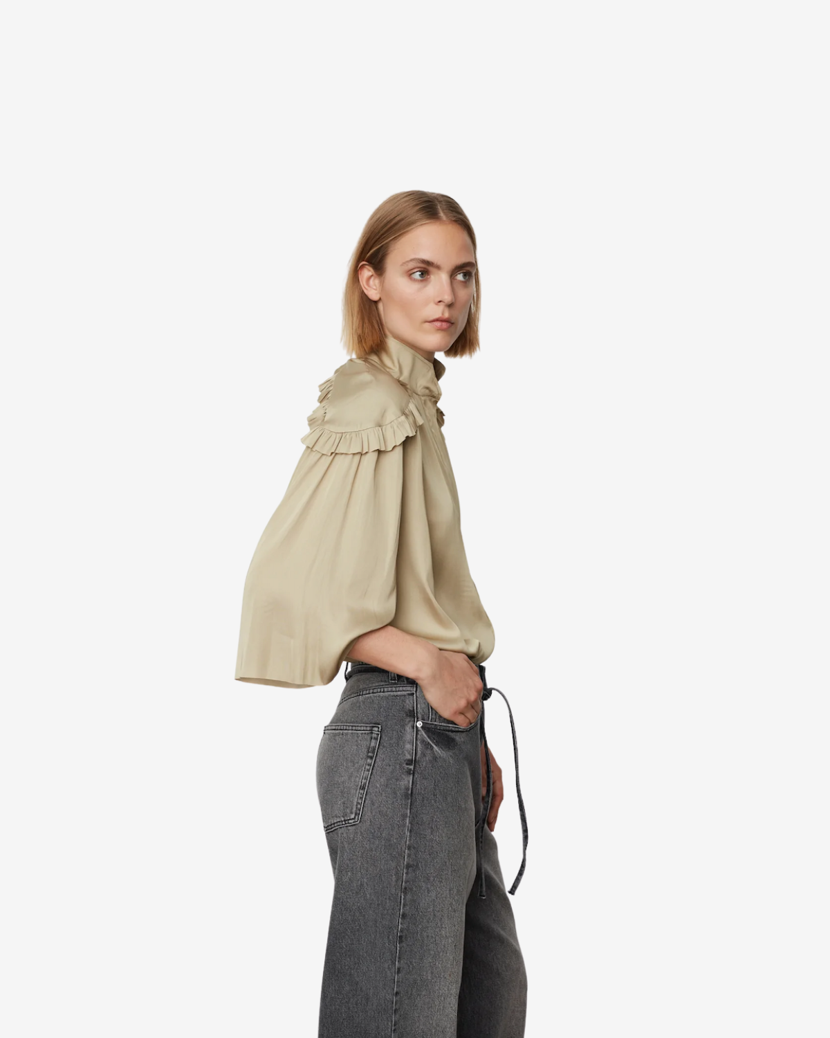 Mateo modern drape light khaki beige