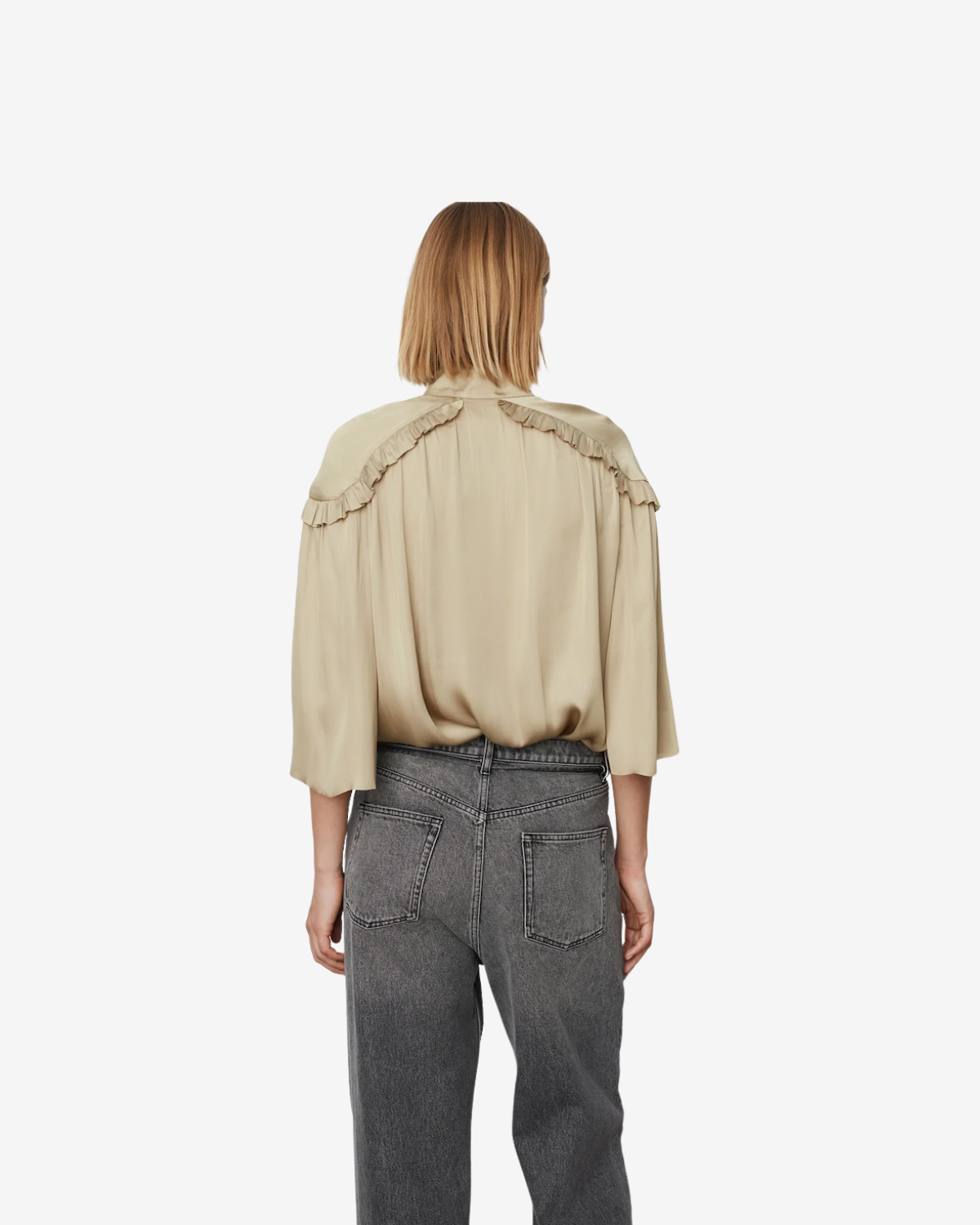 Mateo modern drape light khaki beige