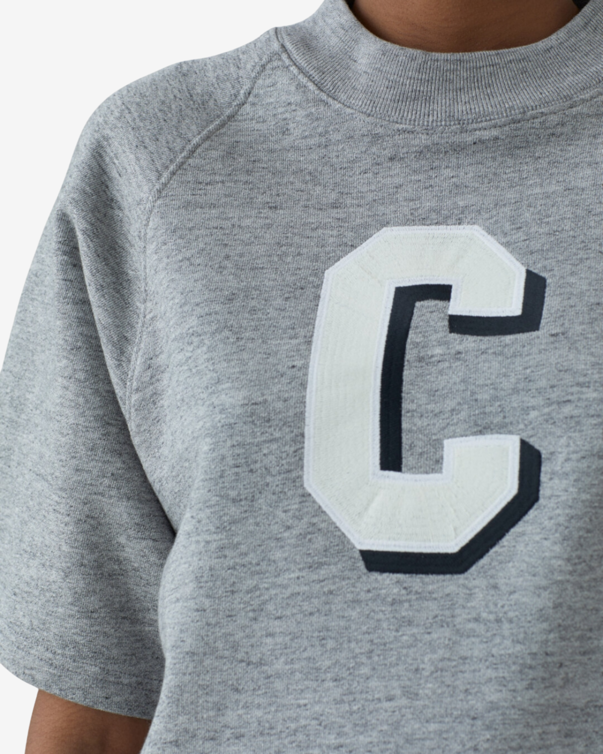 Raglan short sleeve shirt Light grey