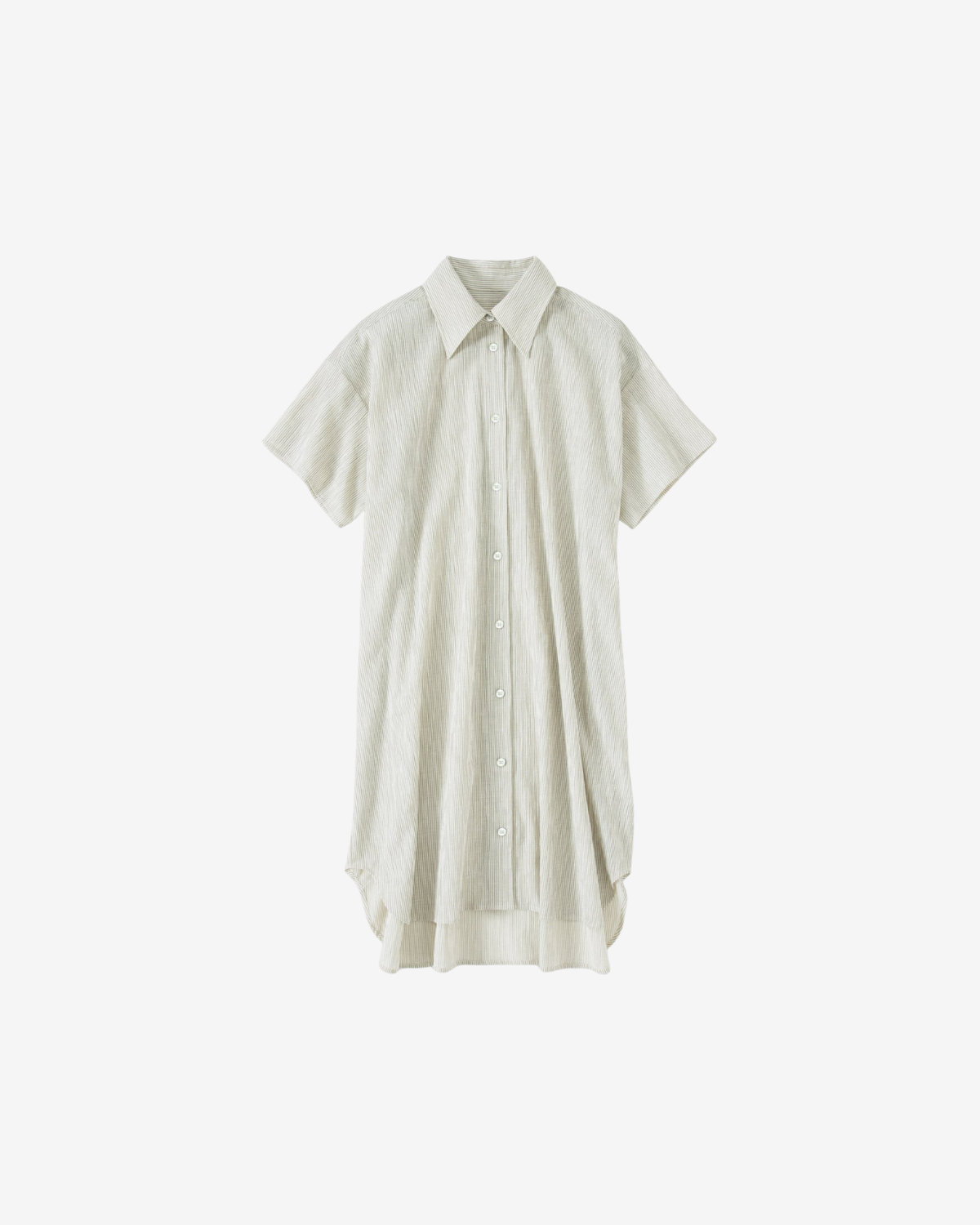 Oversized shirt dress Ivory