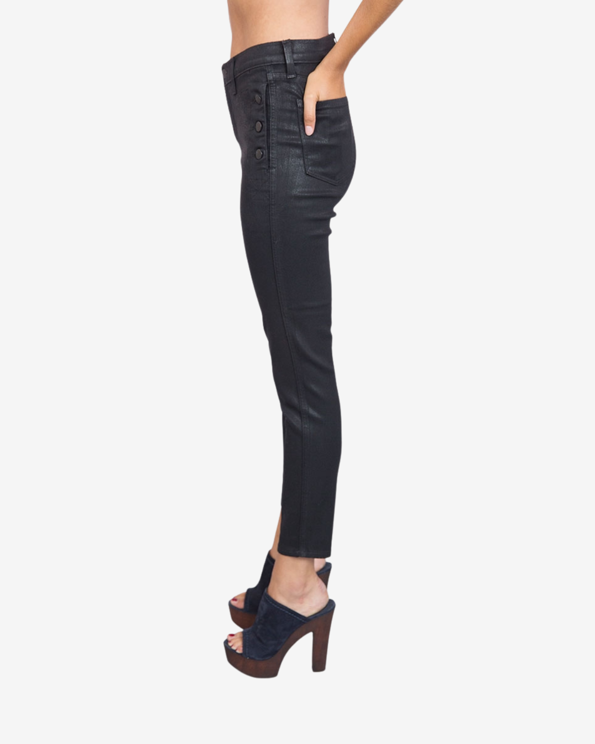 ZION Mid Rise Skinny Zwart