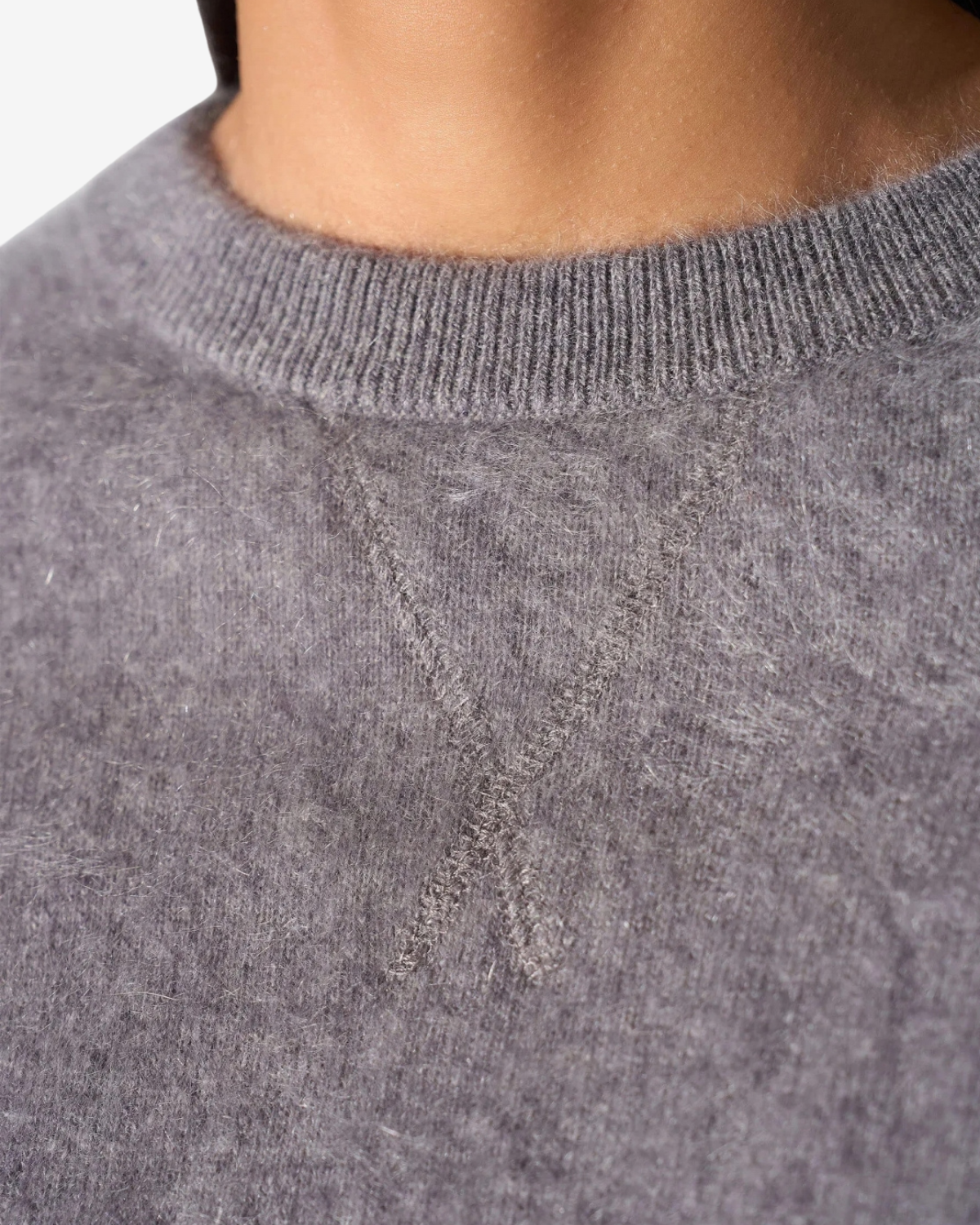 Lewis Cashmere Trui Grijs