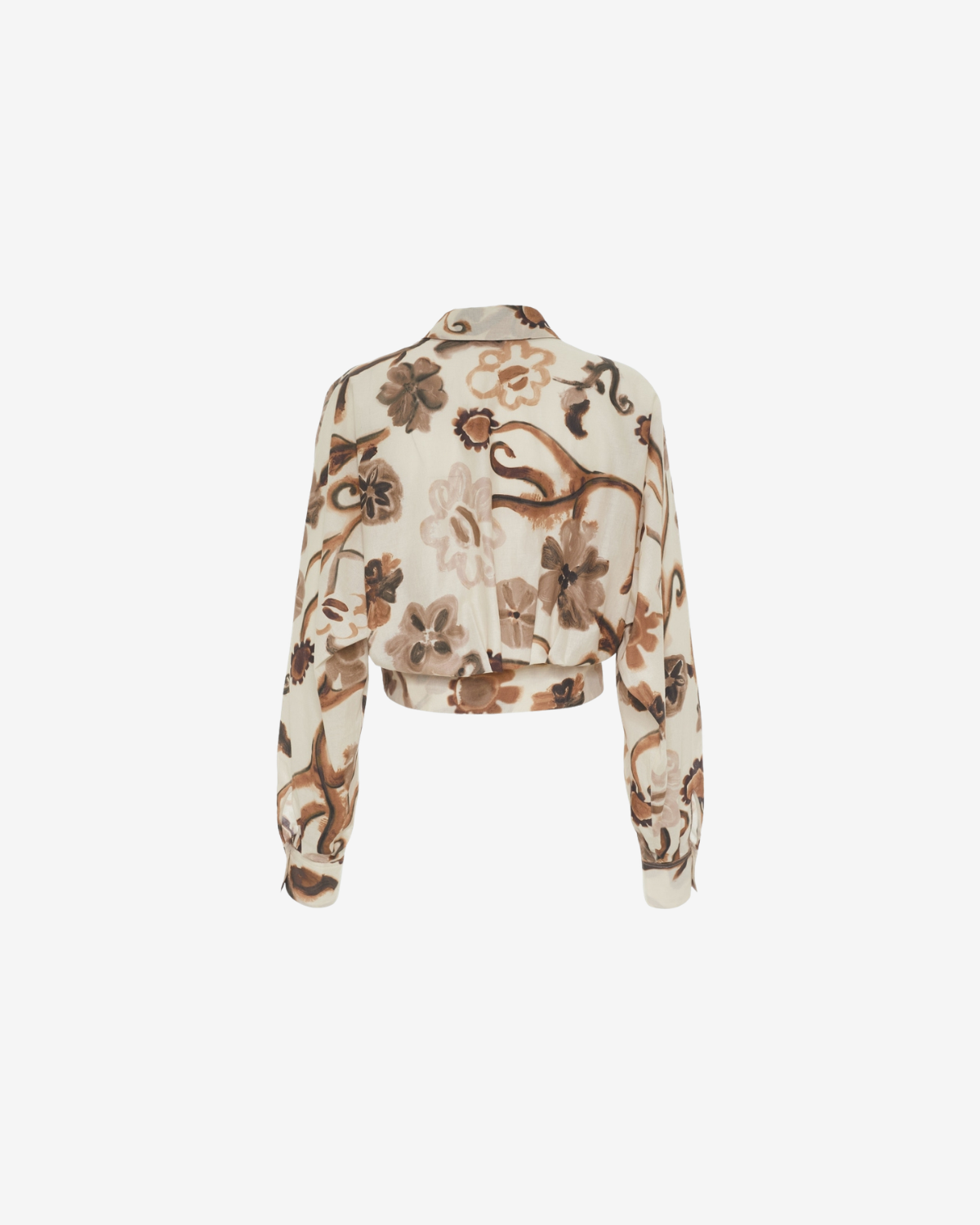 Summer touch blouse Brown flowers