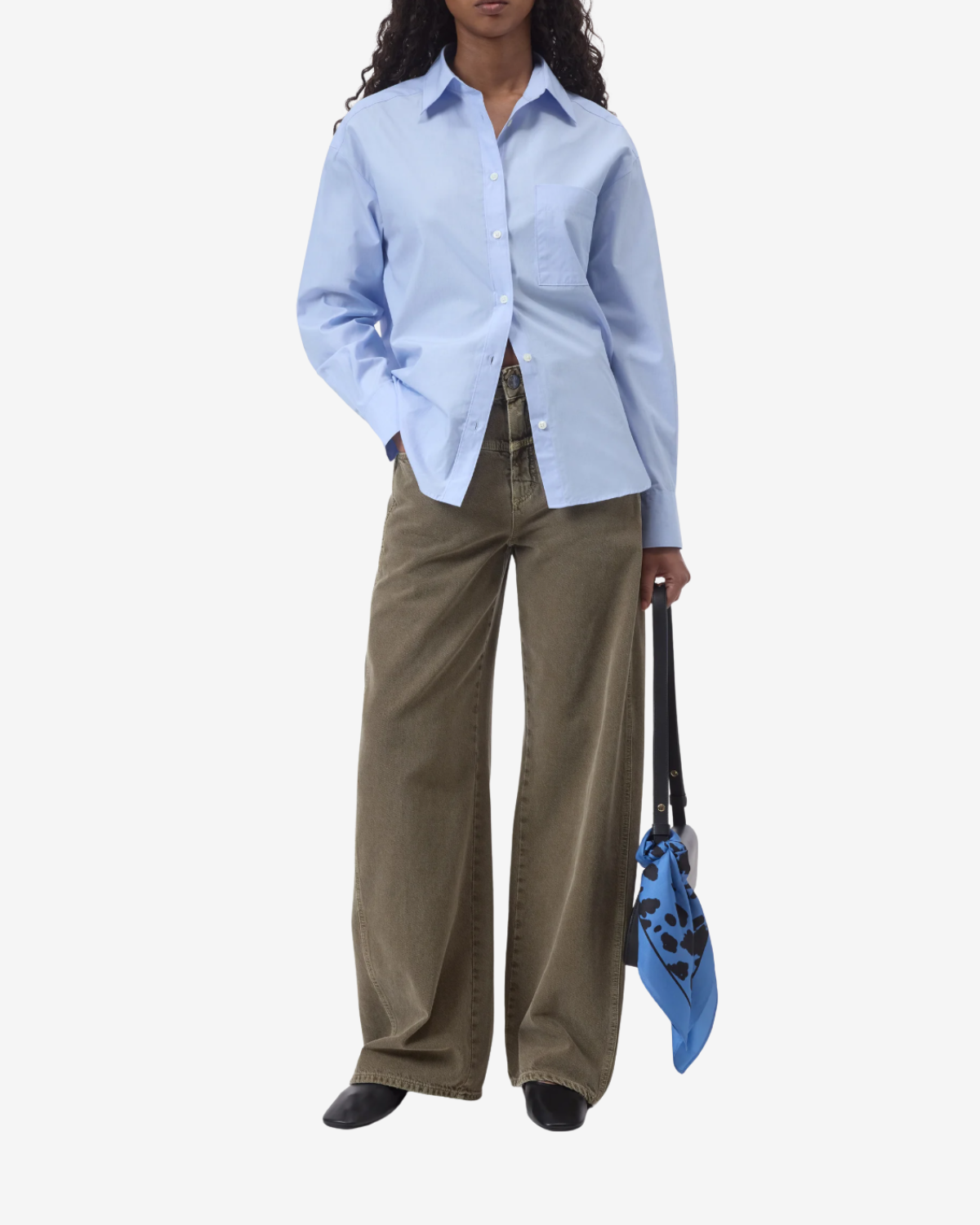 Oversized shirt Breeze blue