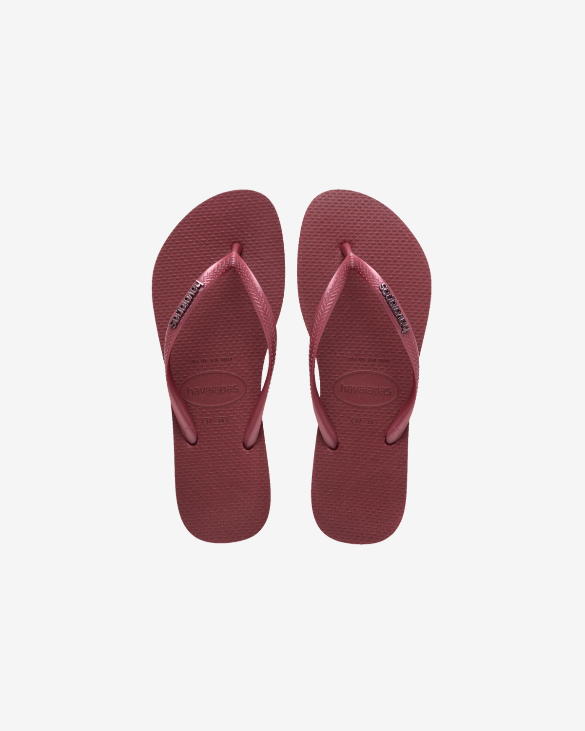 Slim logo metallic Amaranth
