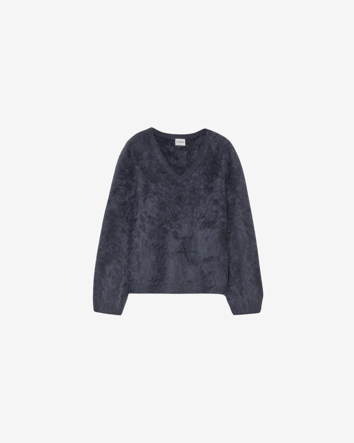 V neck sweater Storm blue
