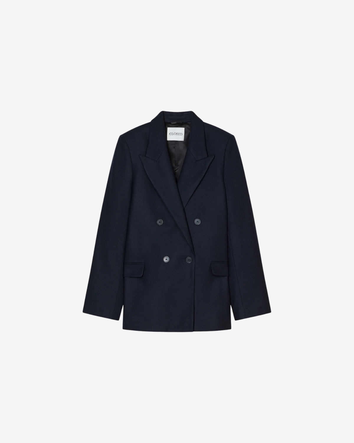 Fitted doublebreasted blazer Dark night