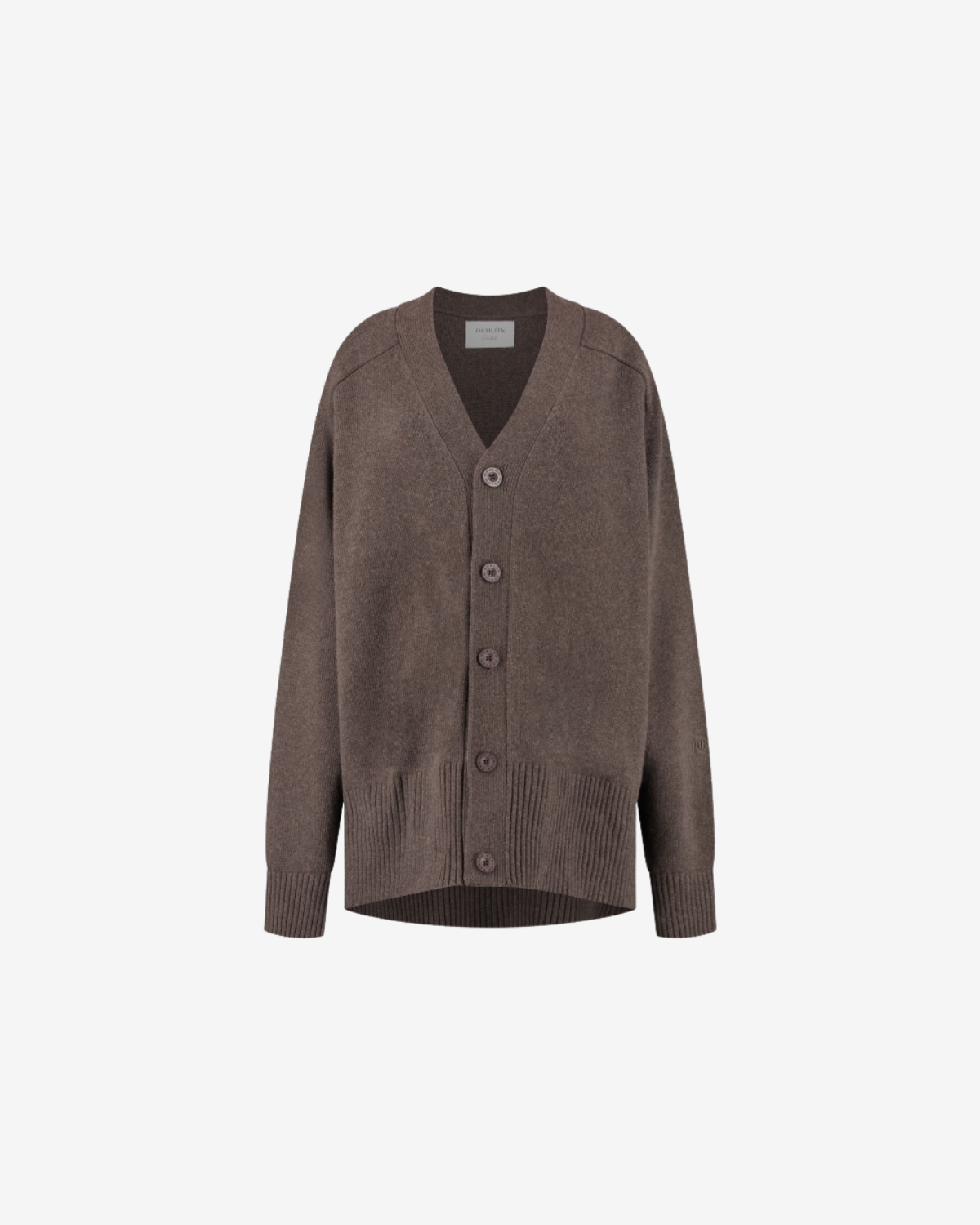 Florence boyfriend cardigan Cacao Melange
