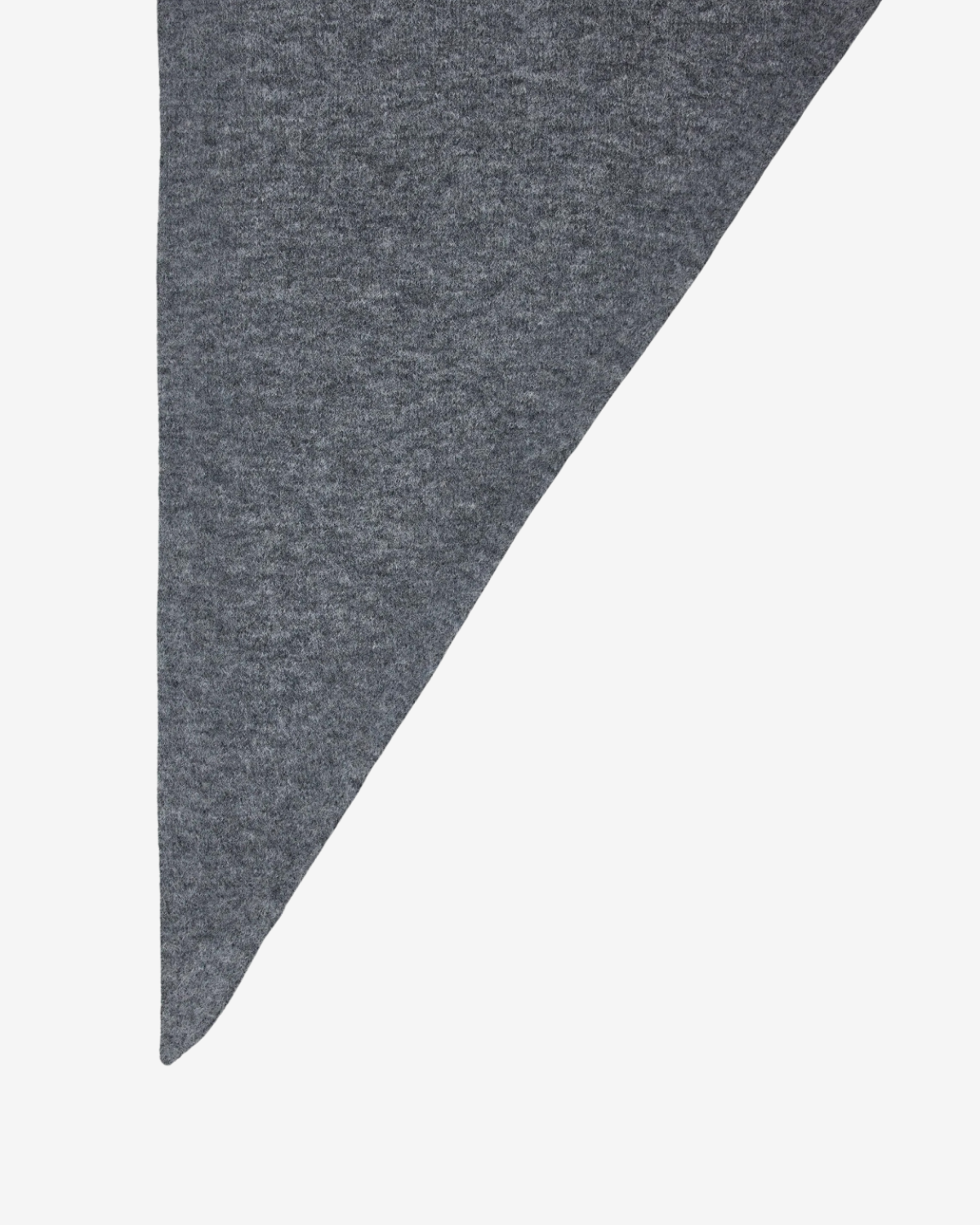 Triangle scarf Dark grey melange
