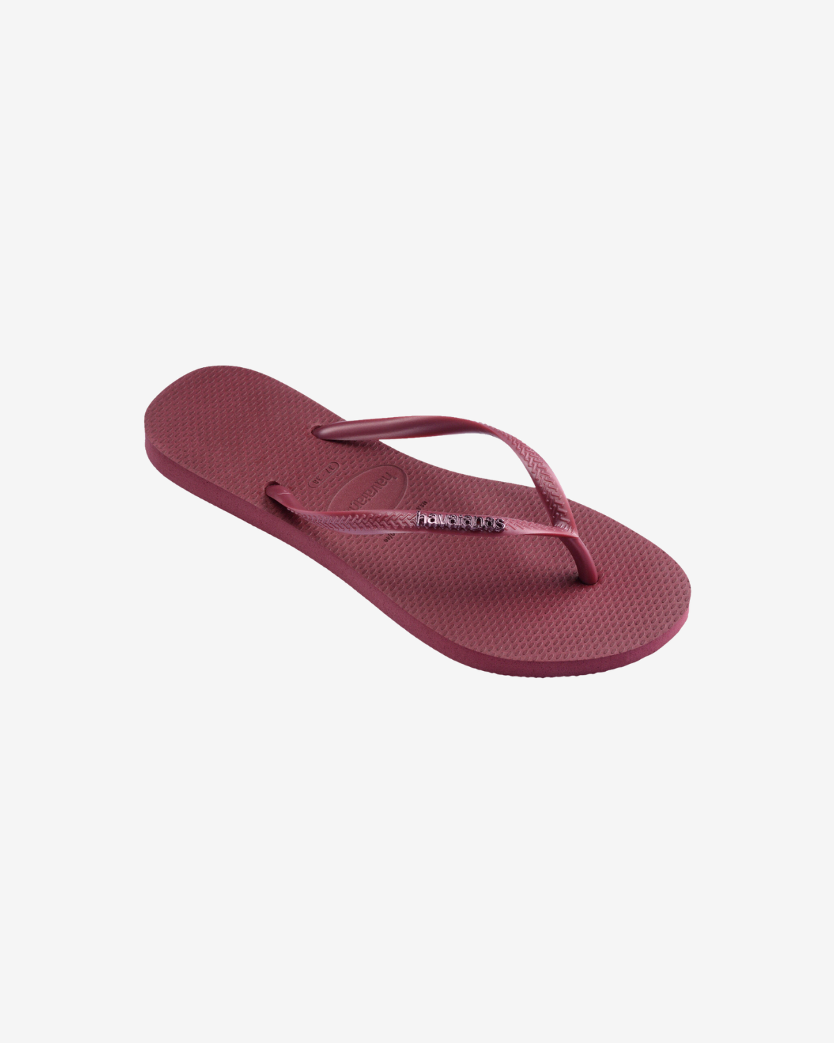 Slim logo metallic Amaranth