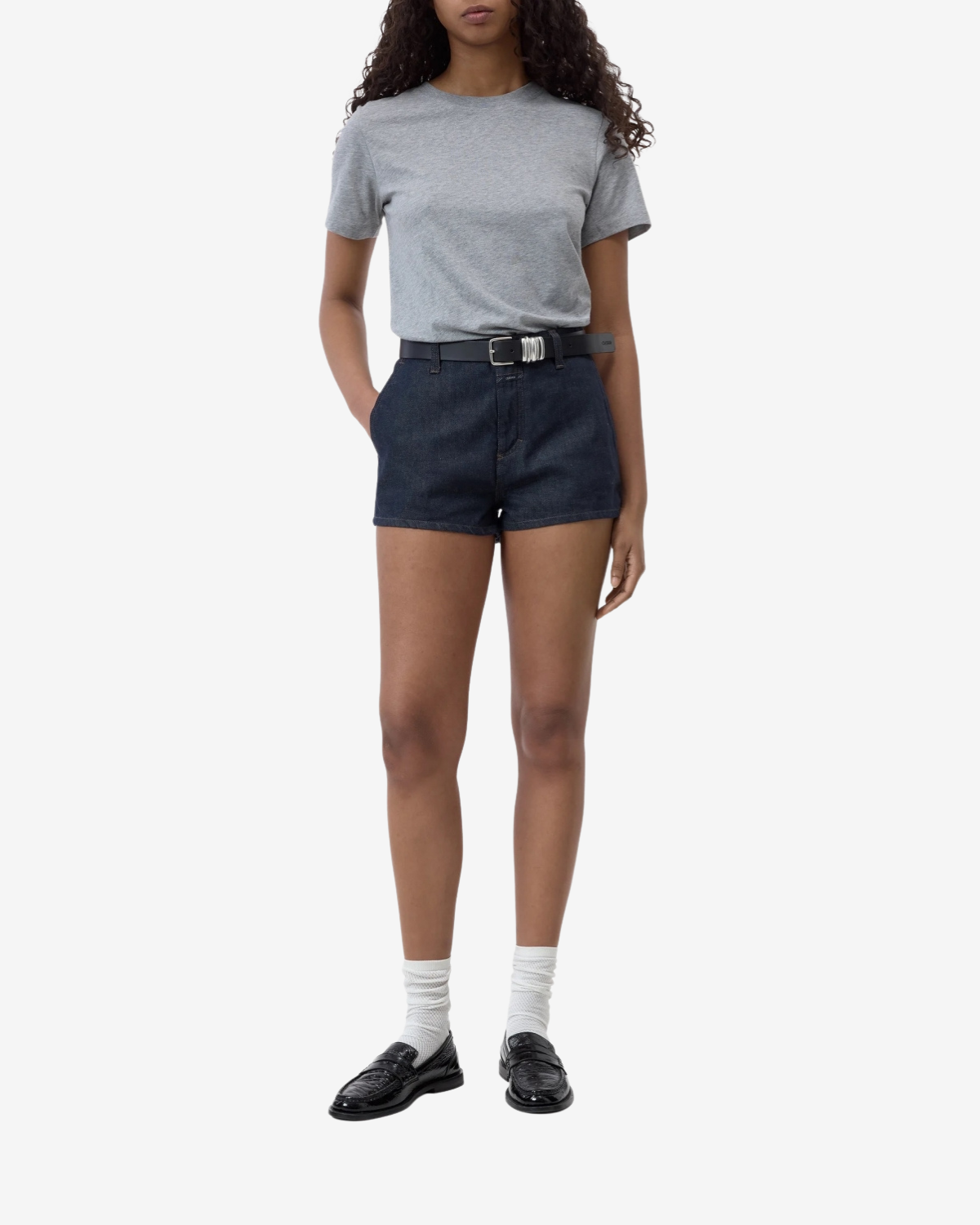 Basic t-shirt light grey melange