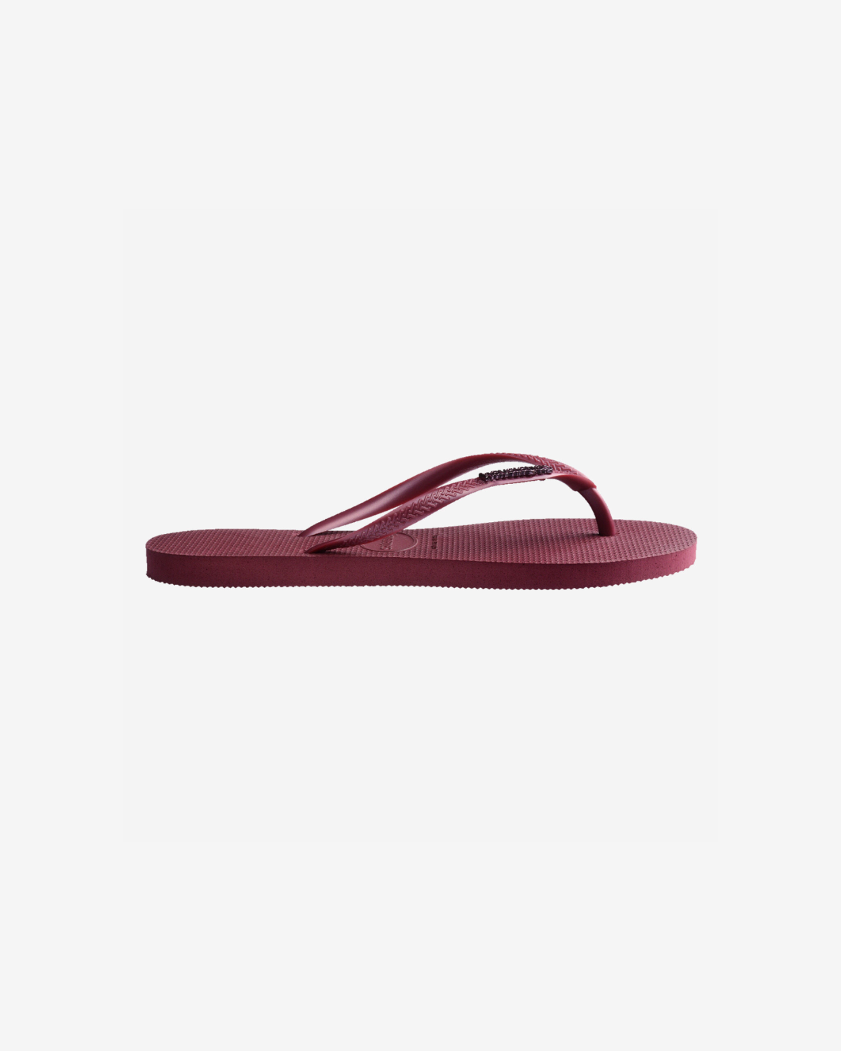 Slim logo metallic Amaranth