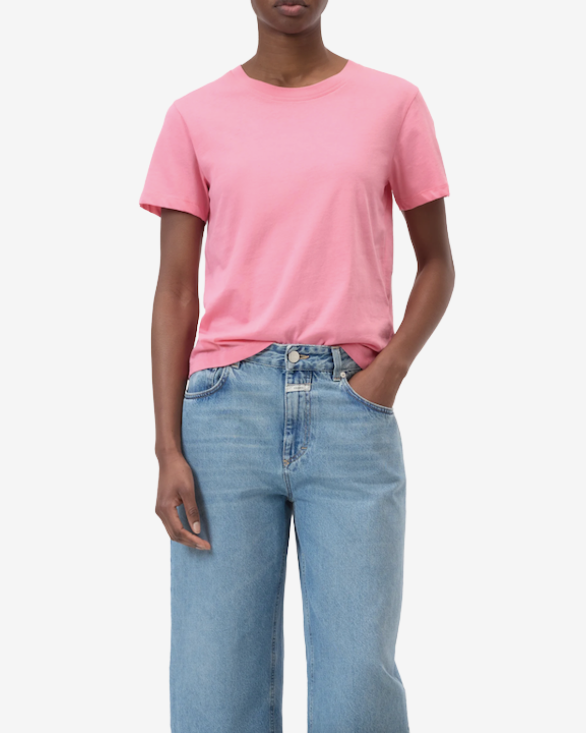 Basic t-shirt Peony pink
