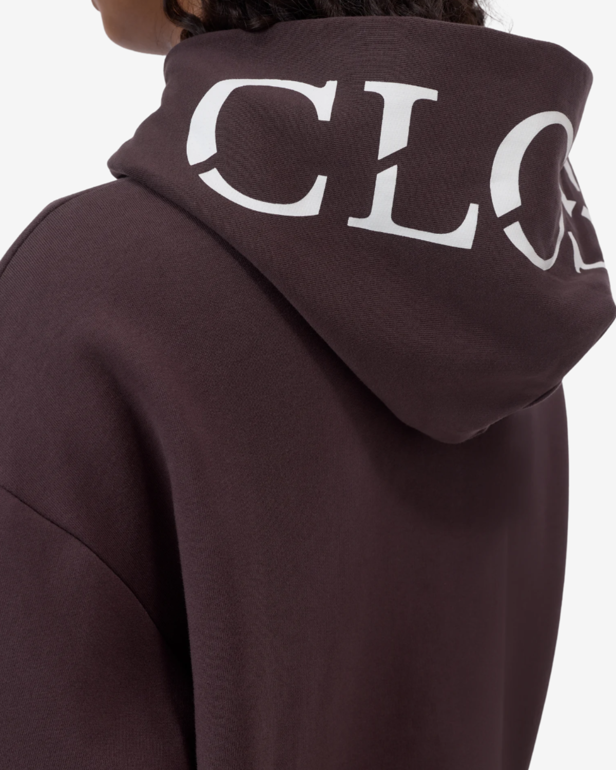 Closed hoodie Mahagony brown