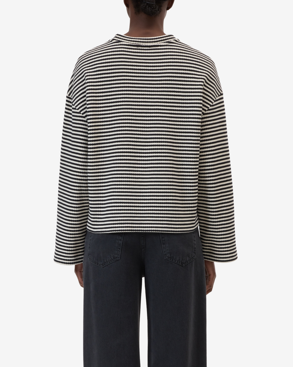Striped longsleeve black