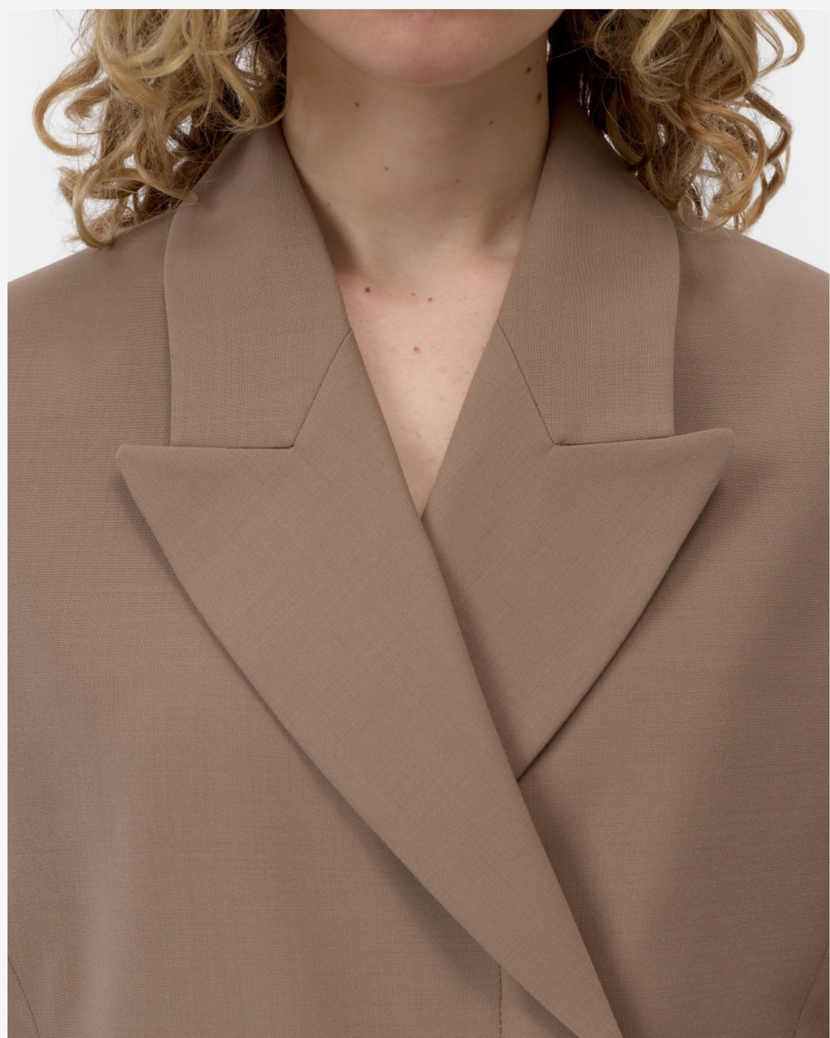 Cropped blazer Hazel beige