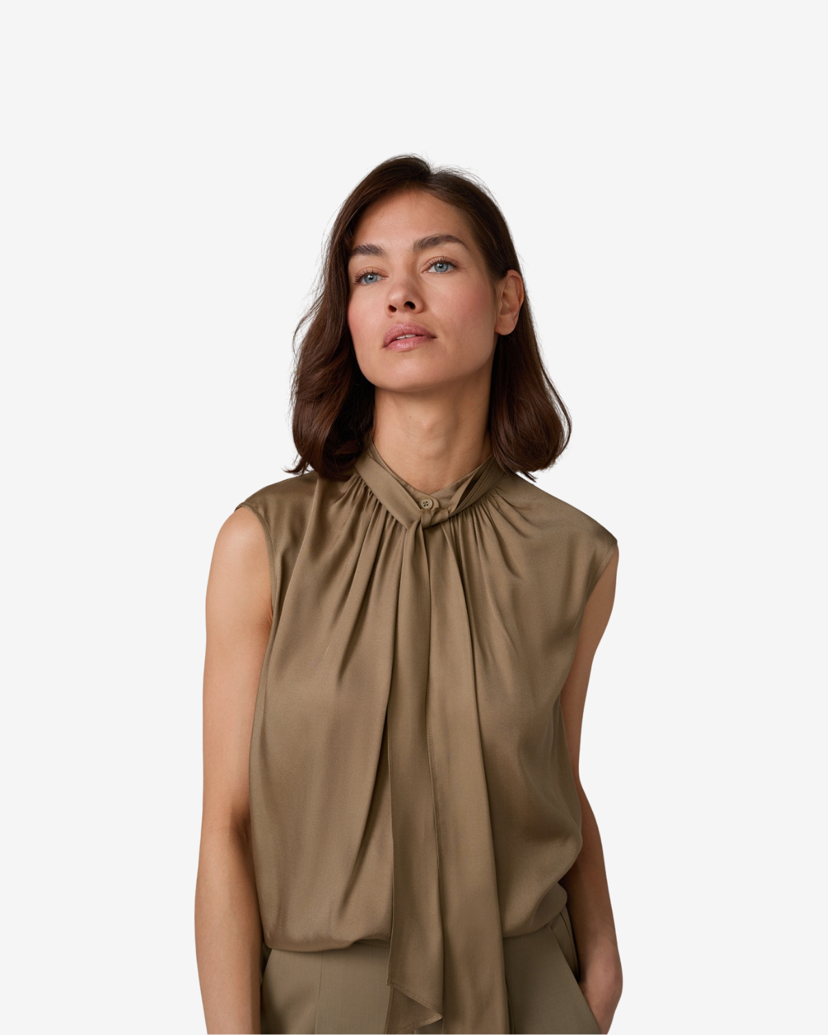 Blouse Open Brown