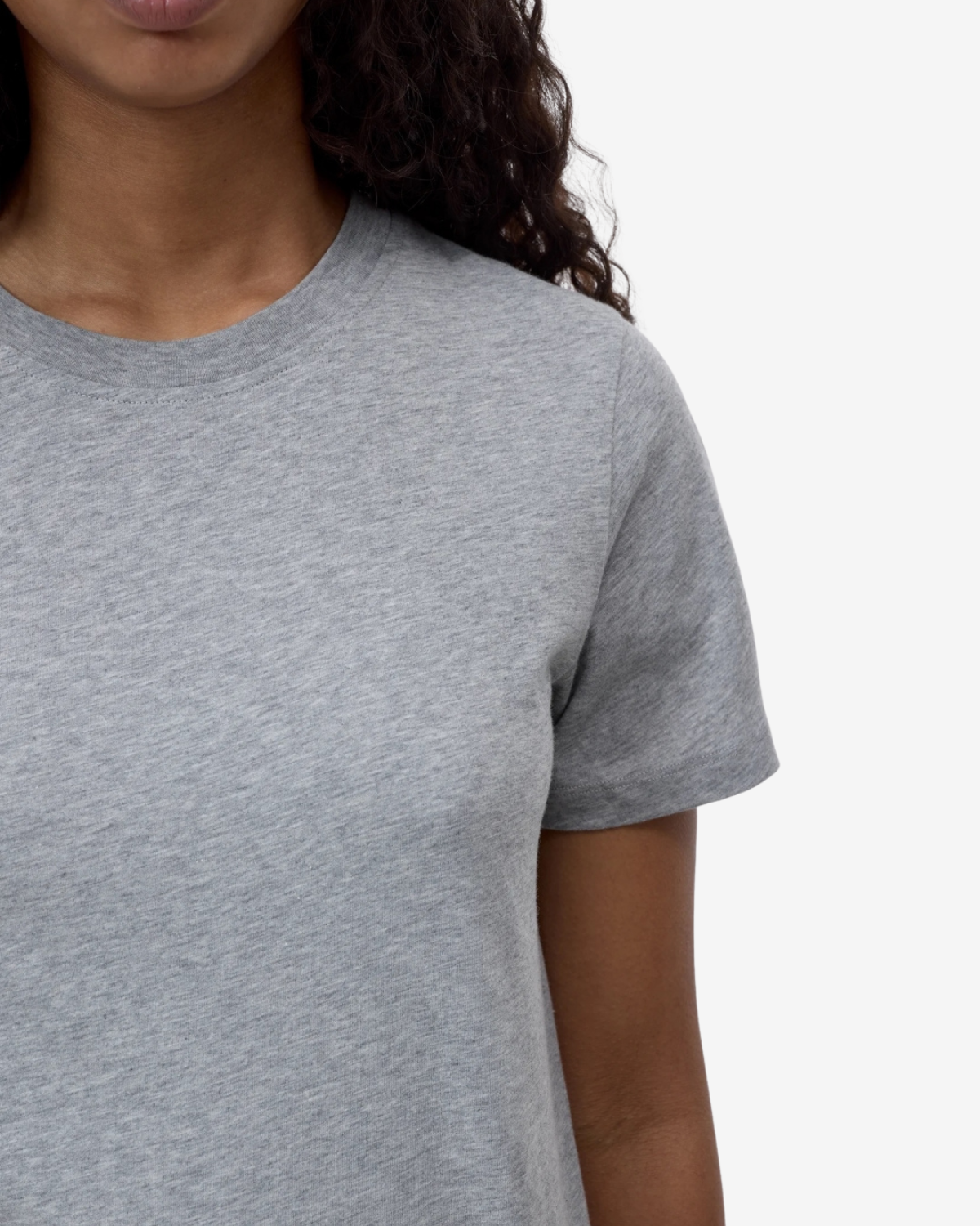 Basic t-shirt light grey melange