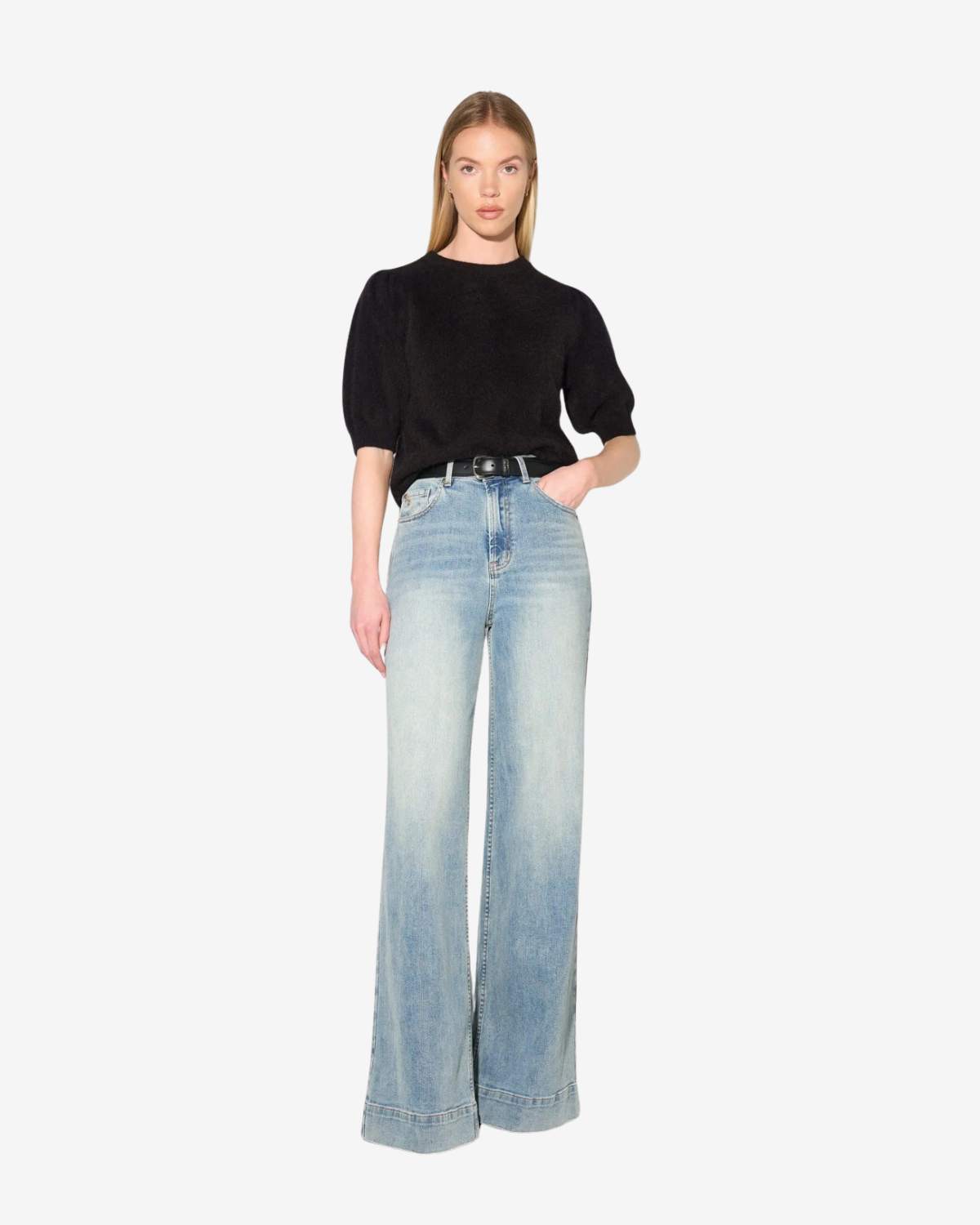 Mason Jeans Wide Leg Blauw 114