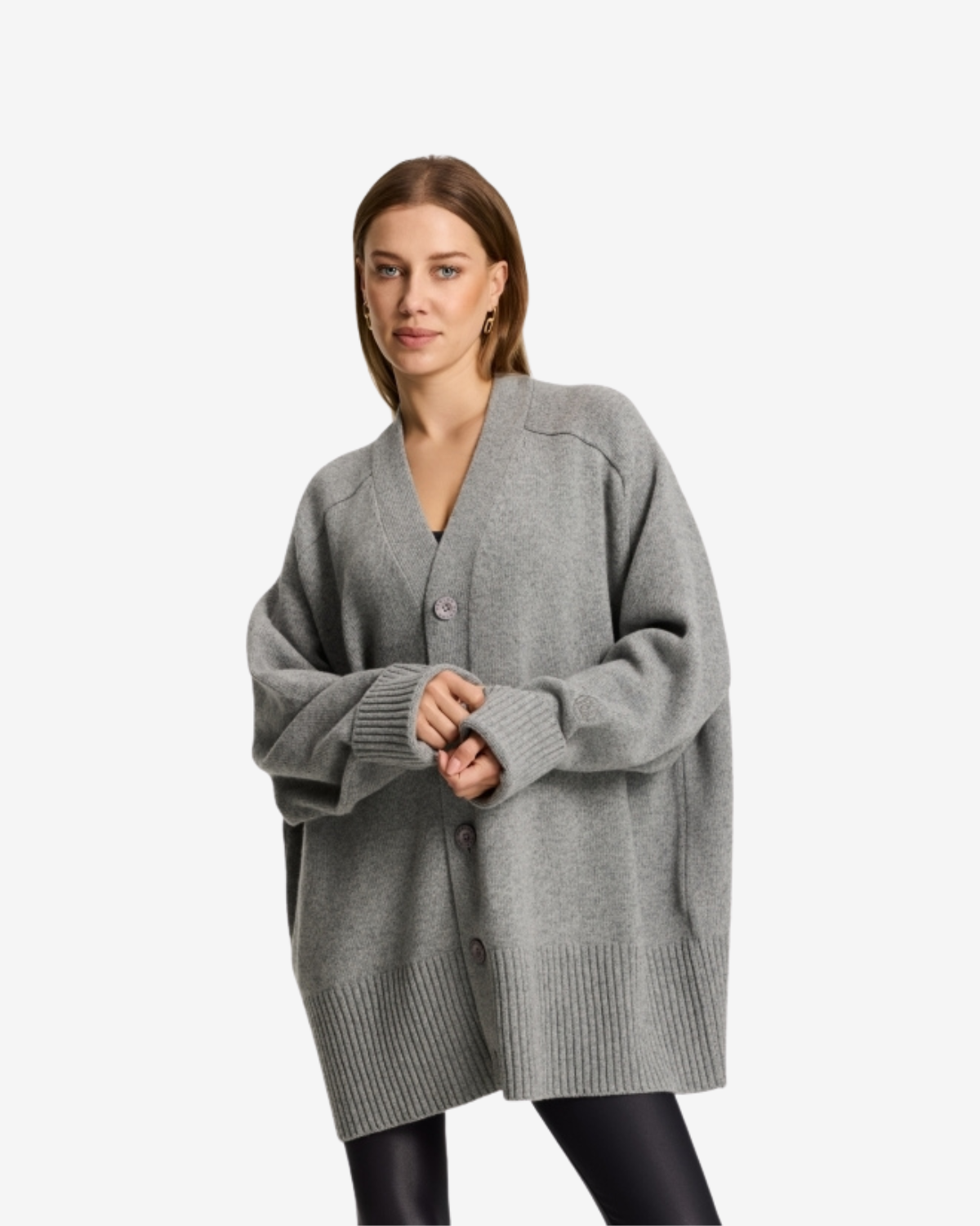 Florence boyfriend cardigan Grége Melange