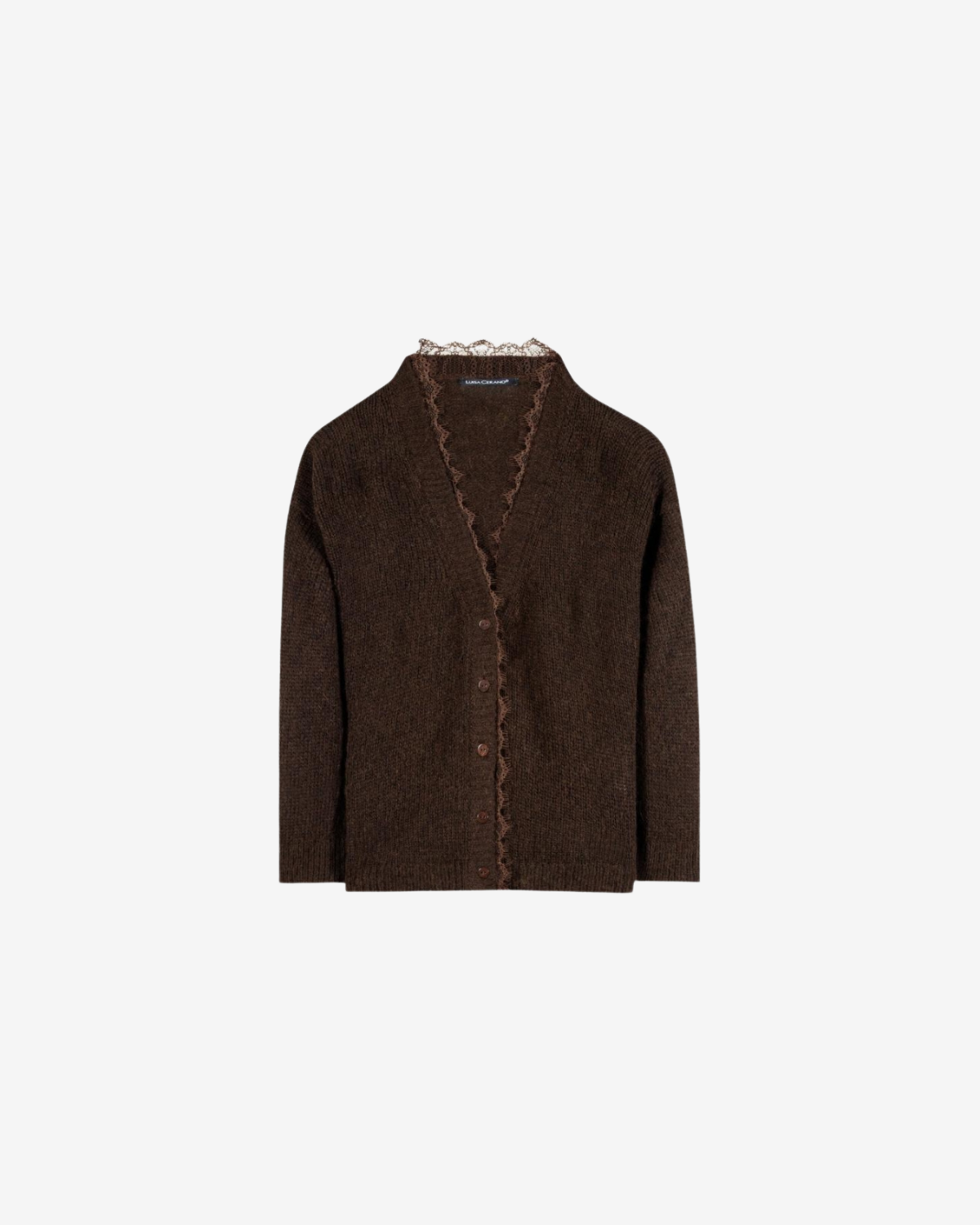 Cardigan Alpaca-mix Marone
