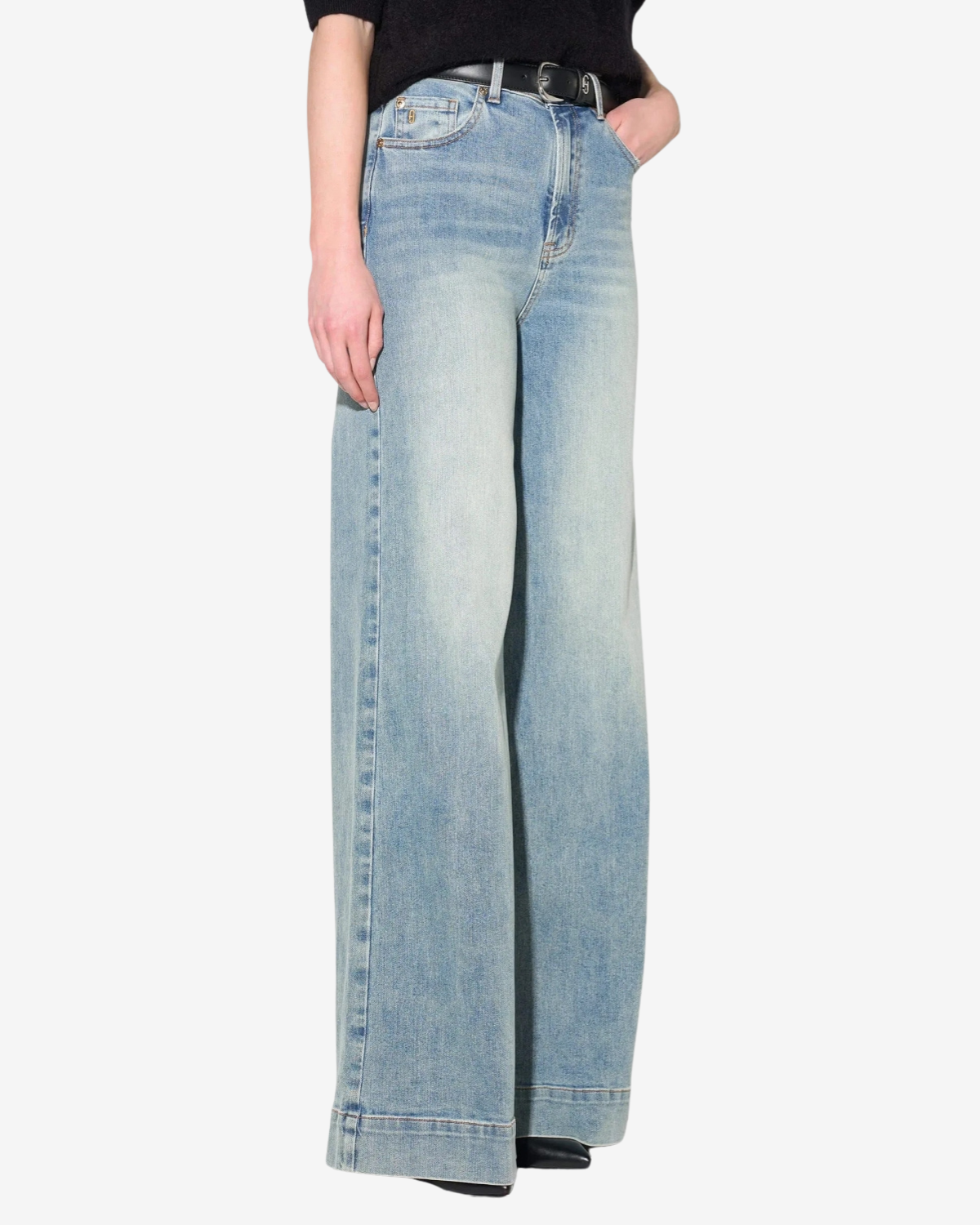 Mason Jeans Wide Leg Blauw 114