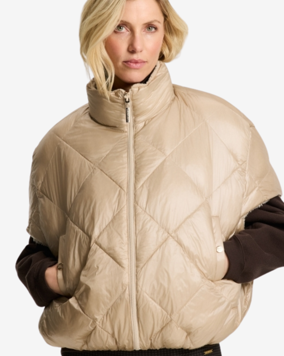 Hazel Reversible bodywarmer Sand