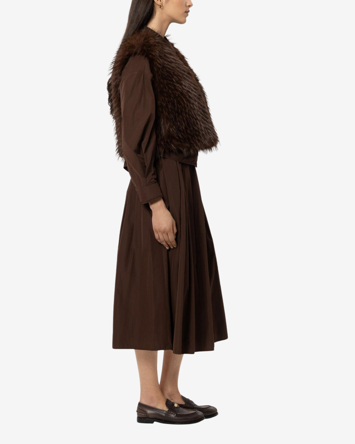 Boho-vest Marone