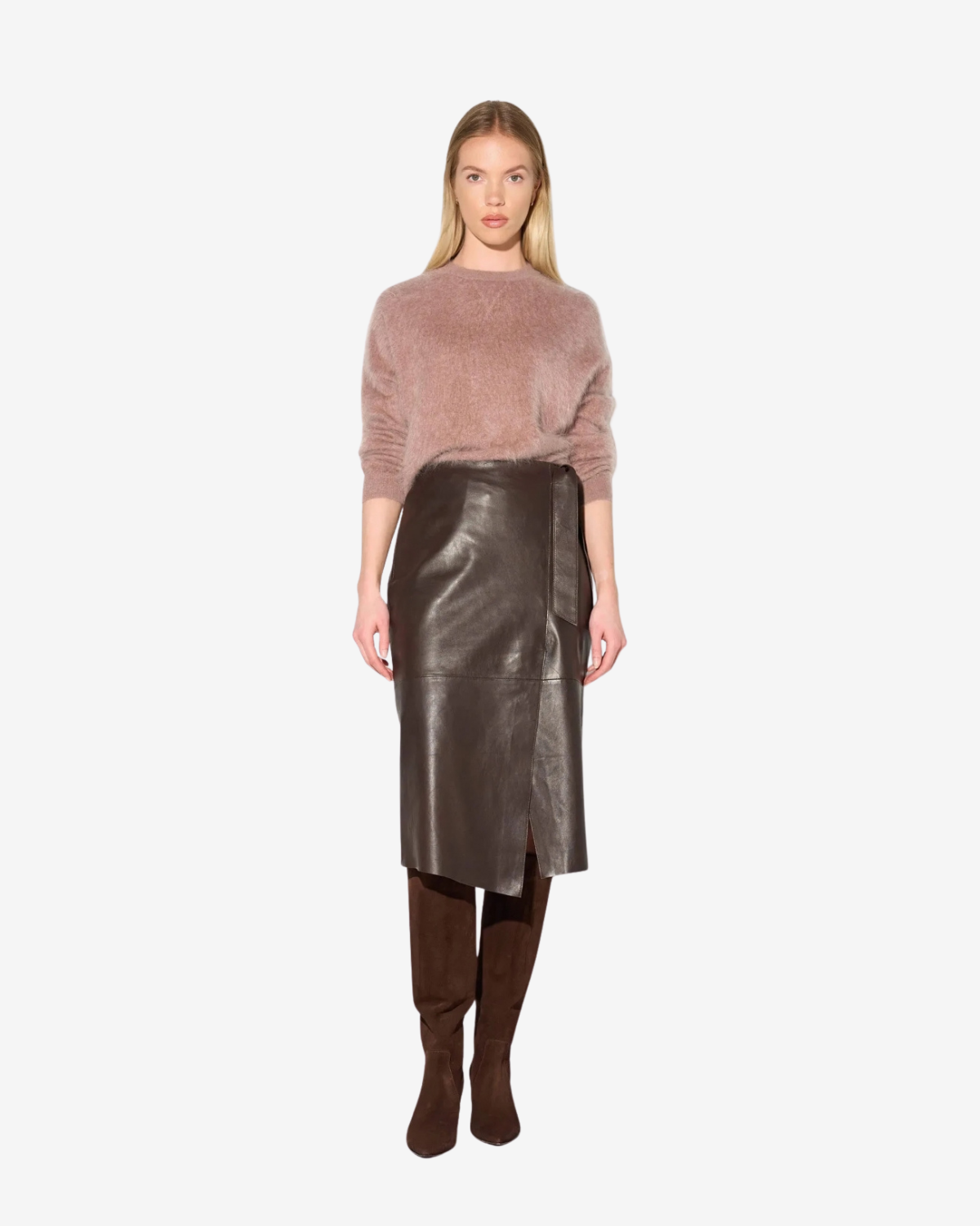 Lewis Cashmere Trui Taupe