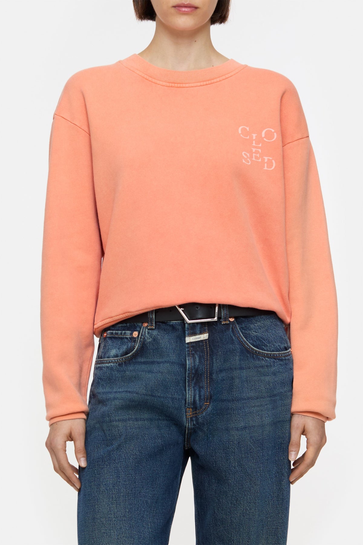 Printed sweatshirt pumpkin orange