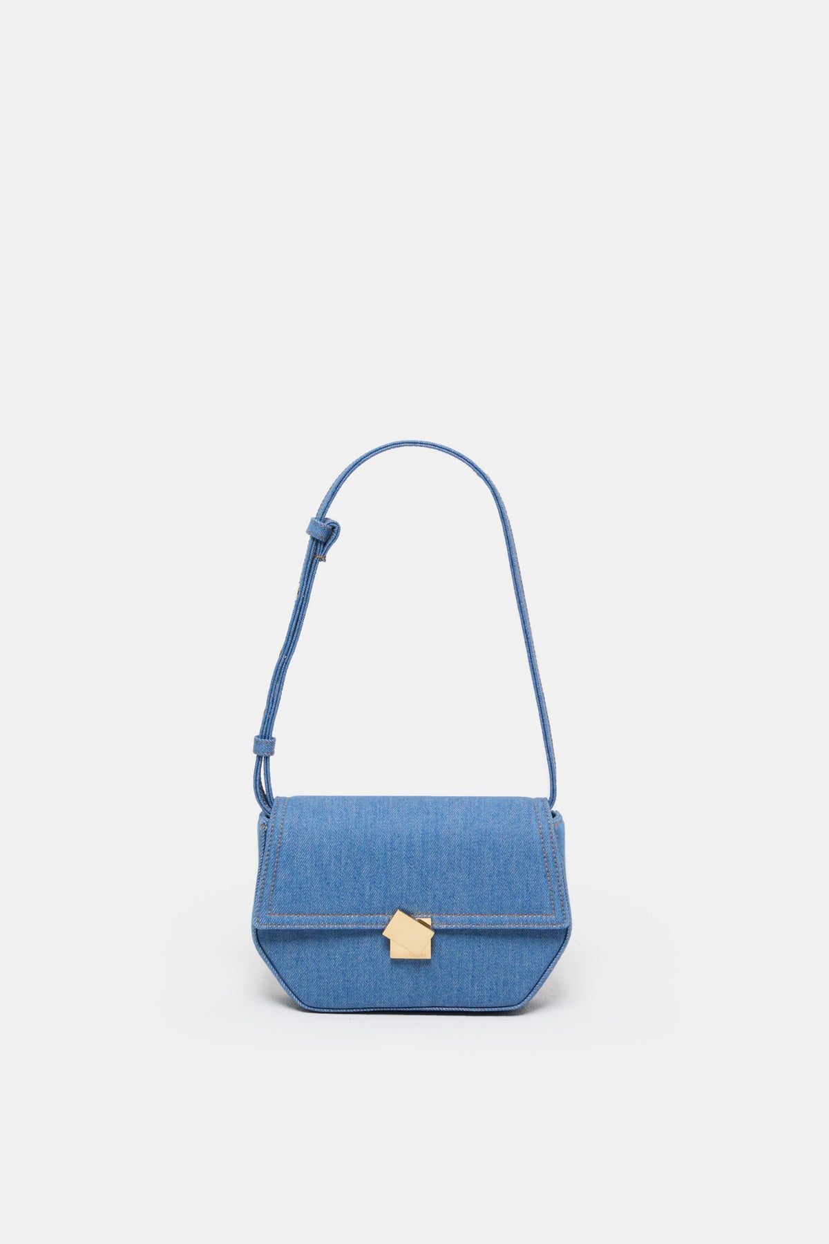 Closed bag one S Mid blue
