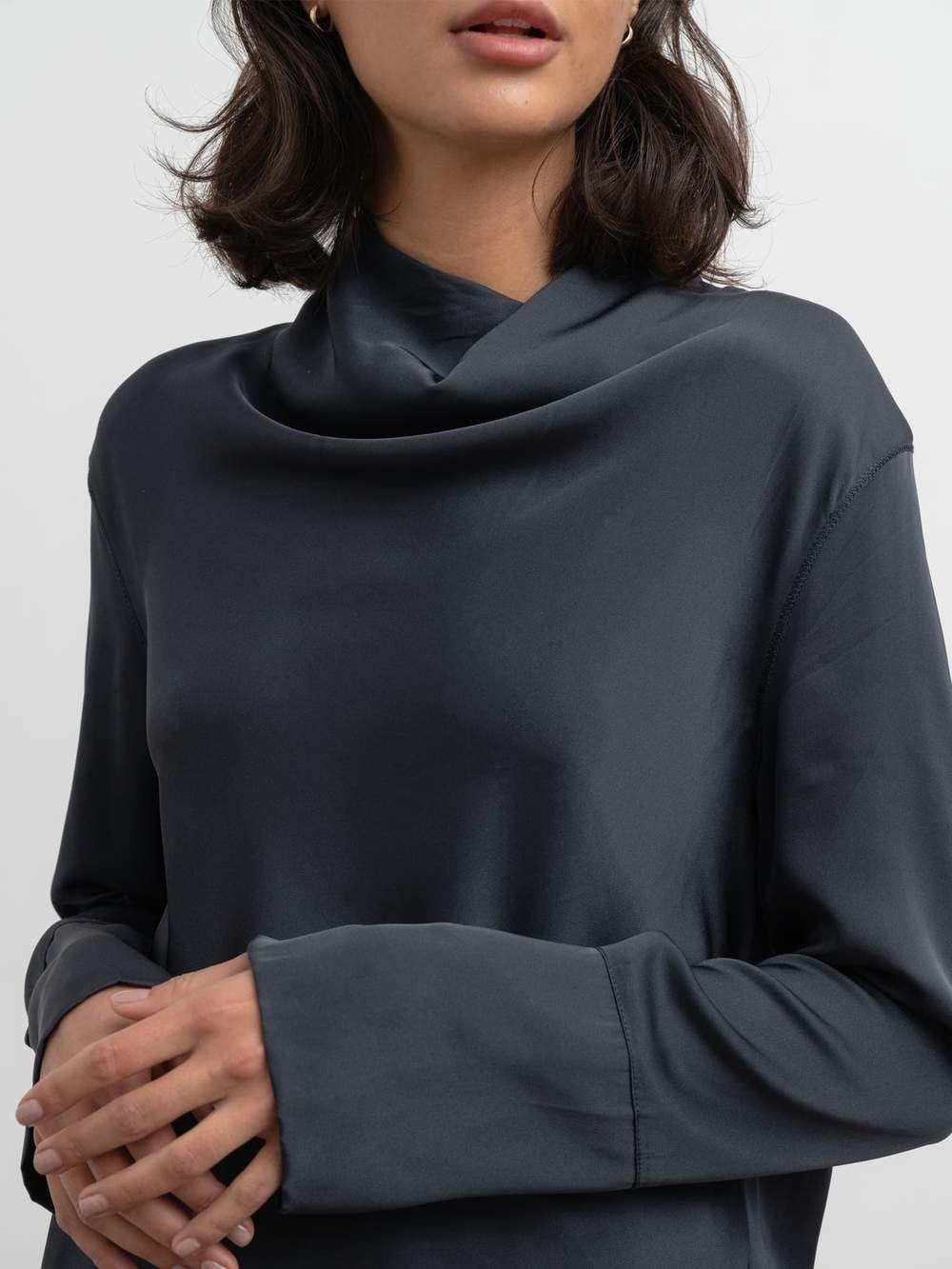 Ayumi blouse blue grey