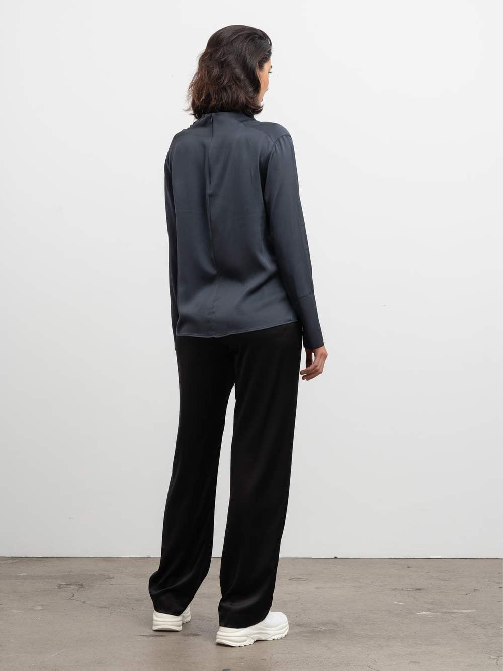 Ayumi blouse blue grey