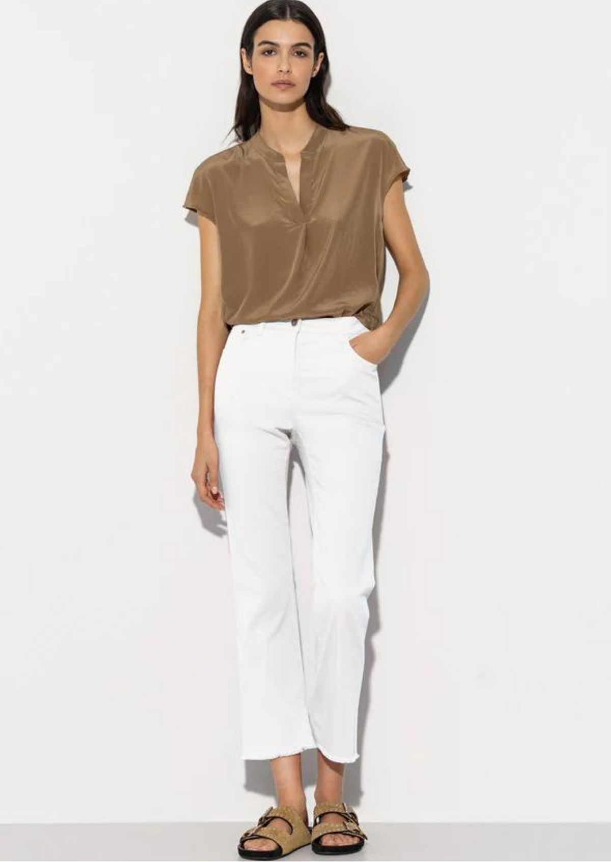 Broek bleached white