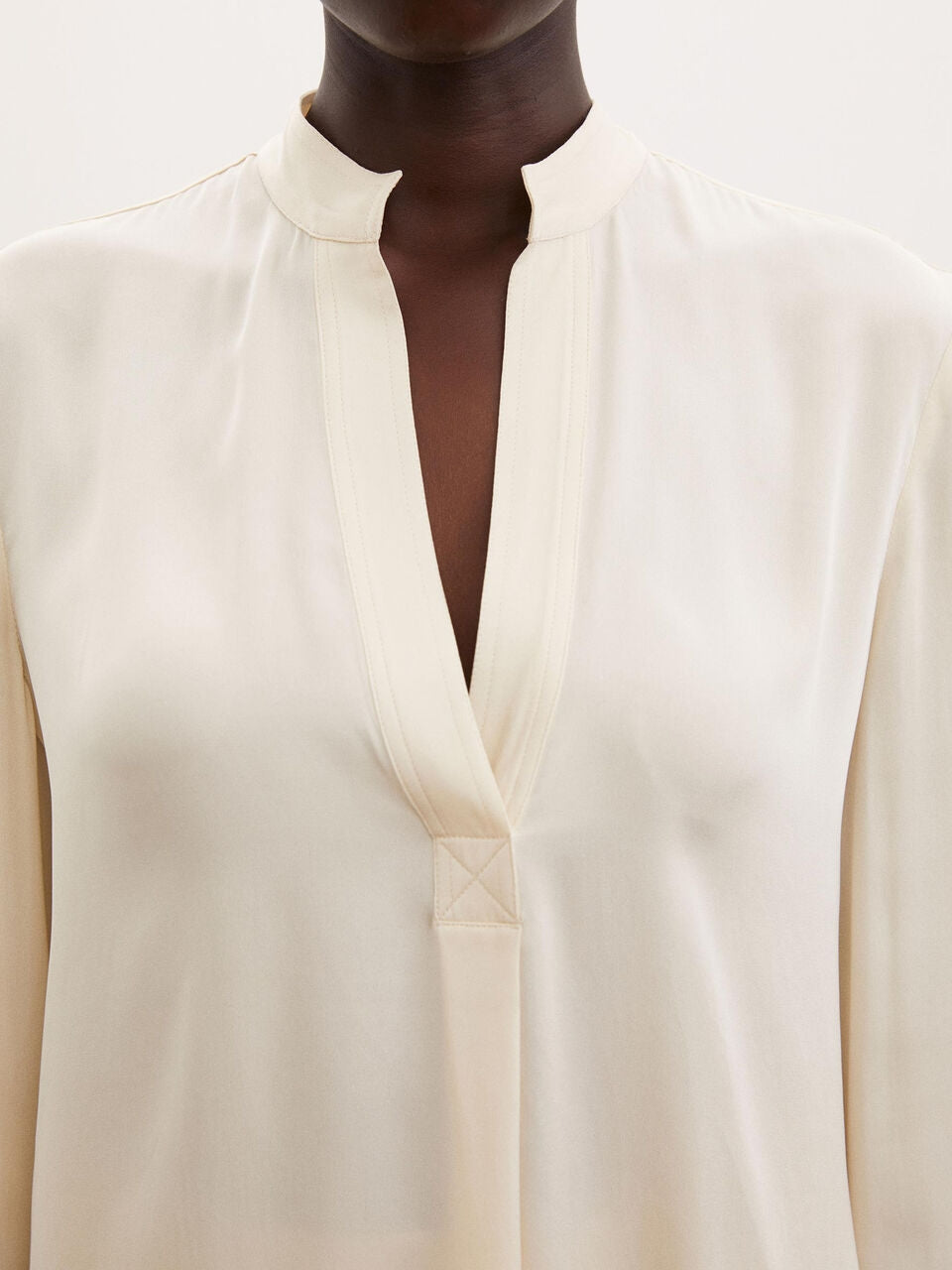 Mabillon silk shirt Cream
