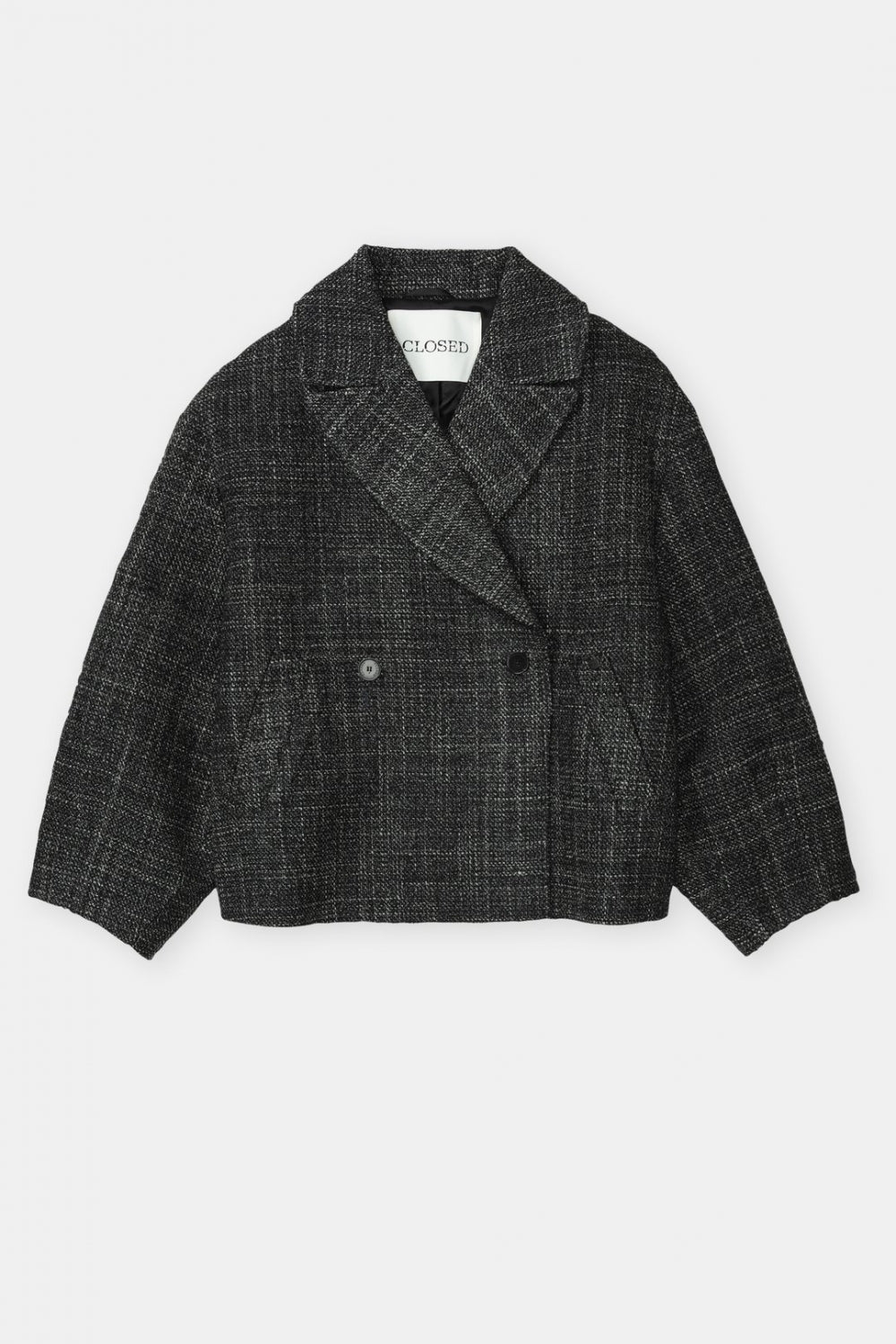 Cropped jacket black