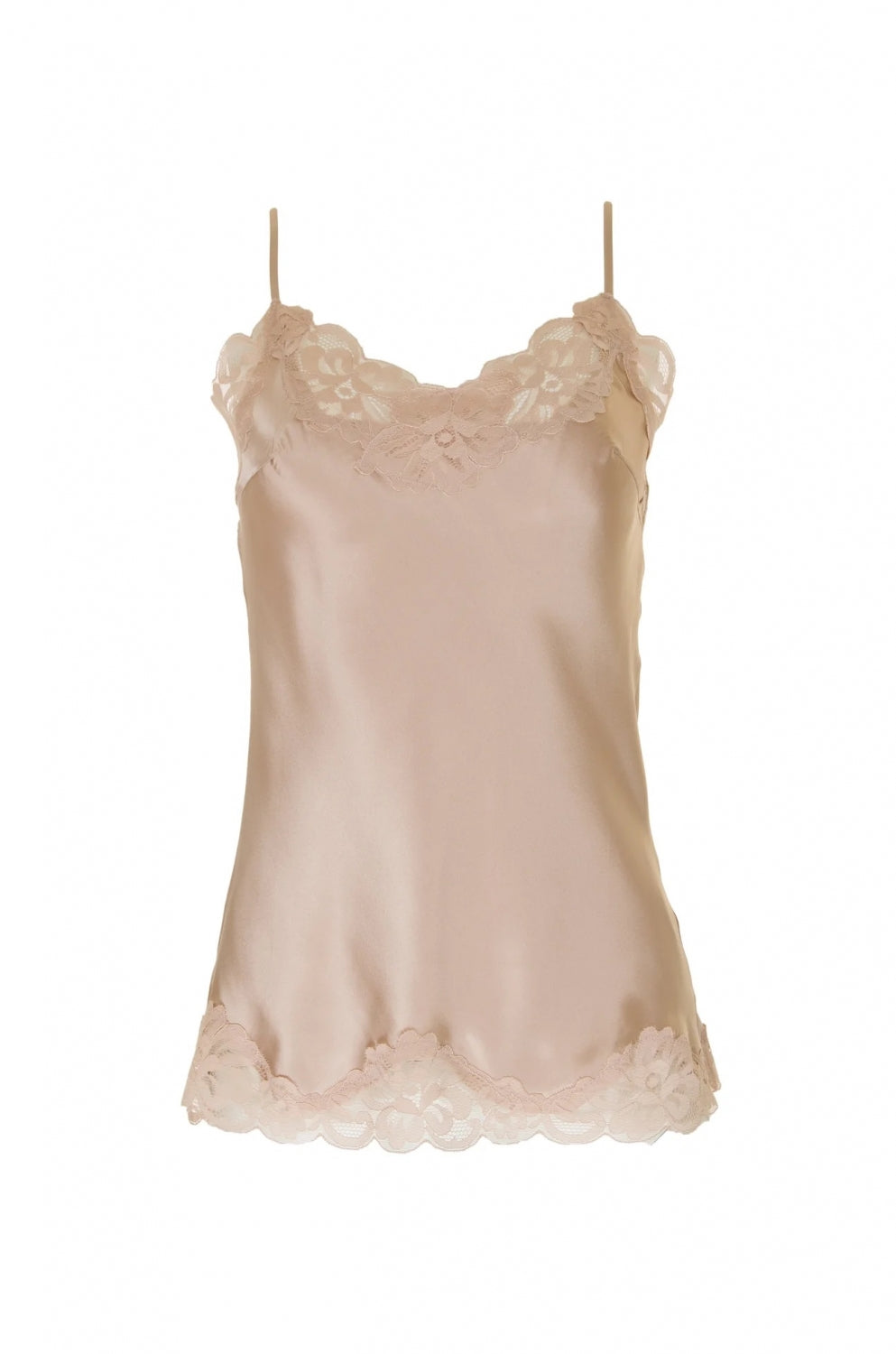 floral cami nude cristal
