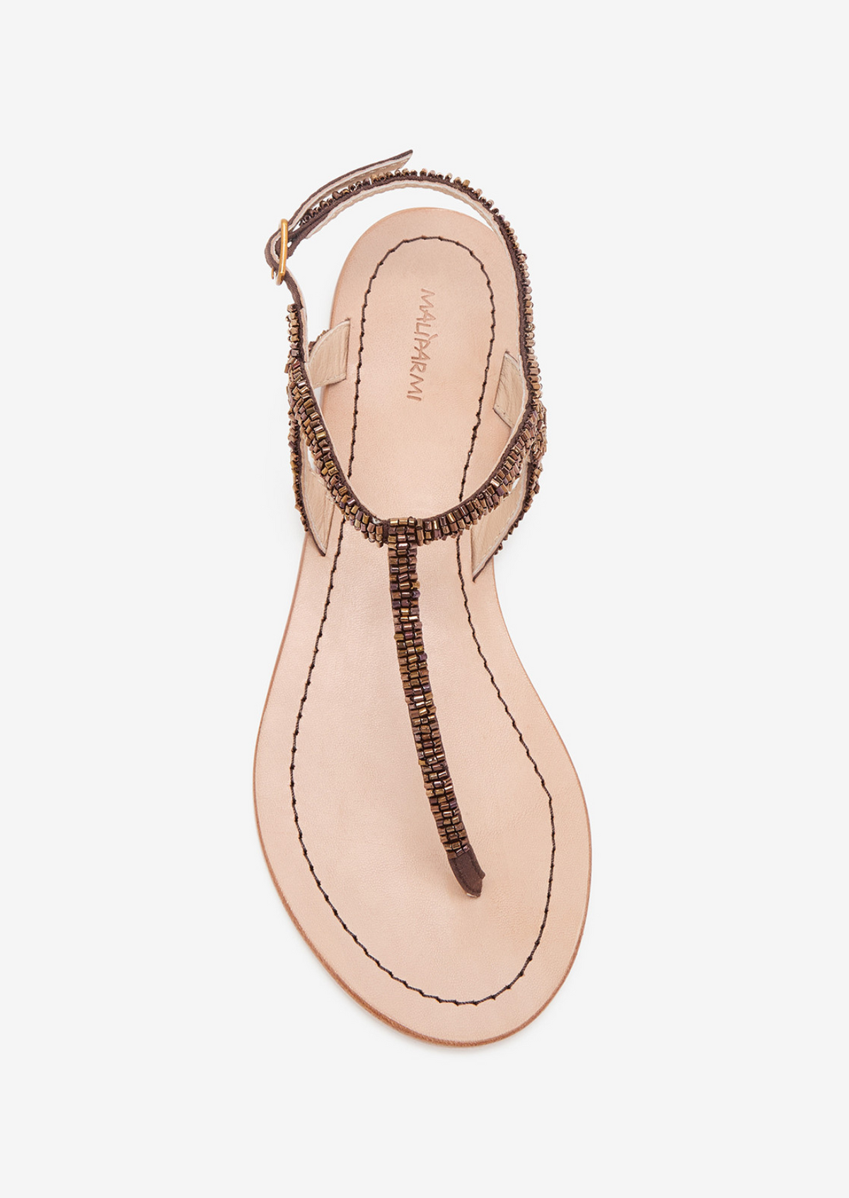 Flat sandal ruggine-rust