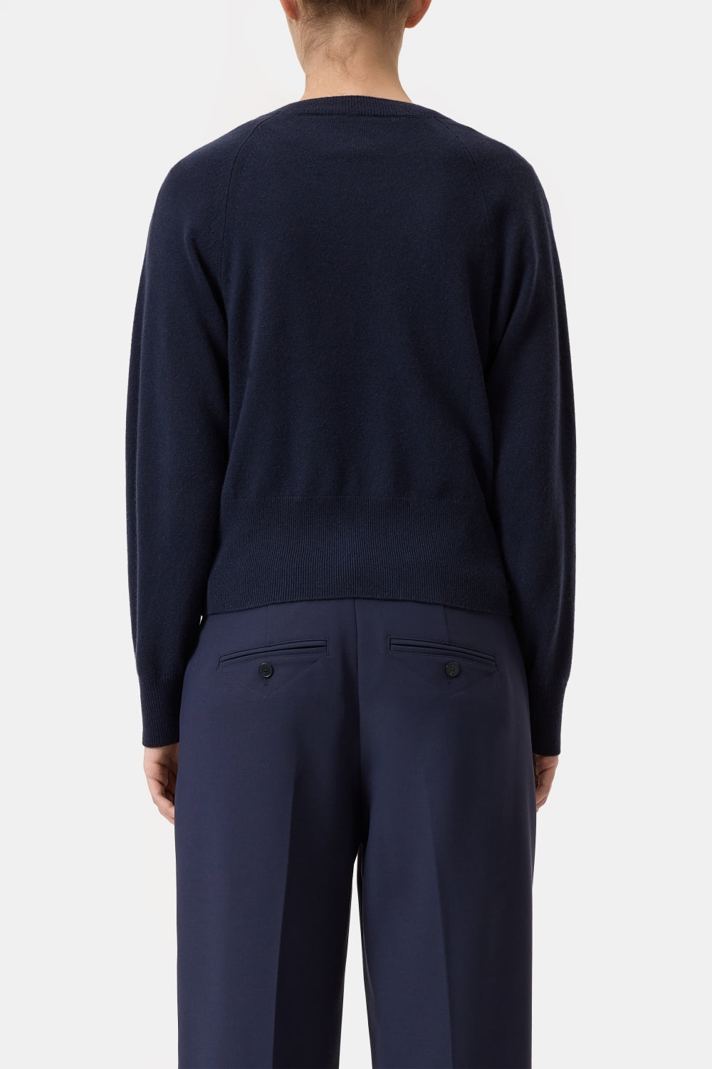Crew neck cropped Dark night