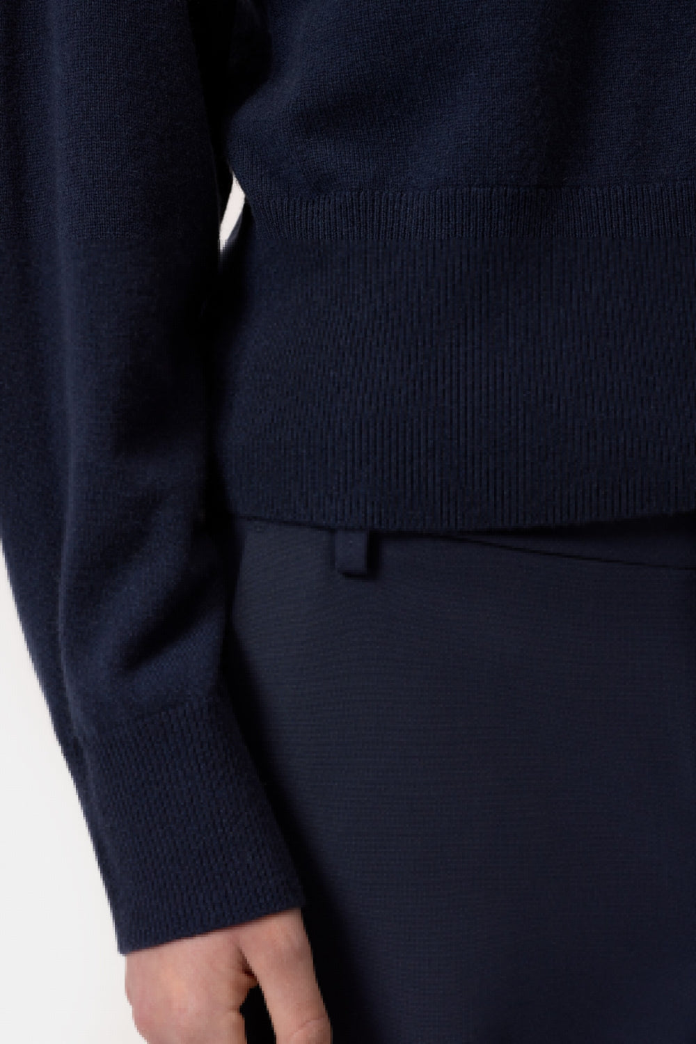 Crew neck cropped Dark night