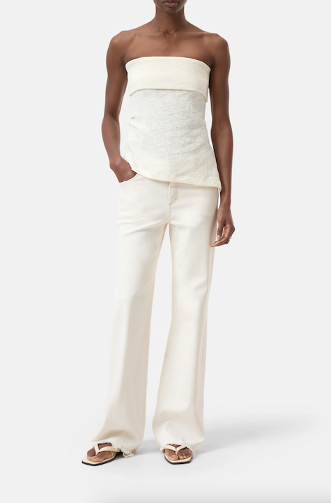 Bandeau top Dune beige