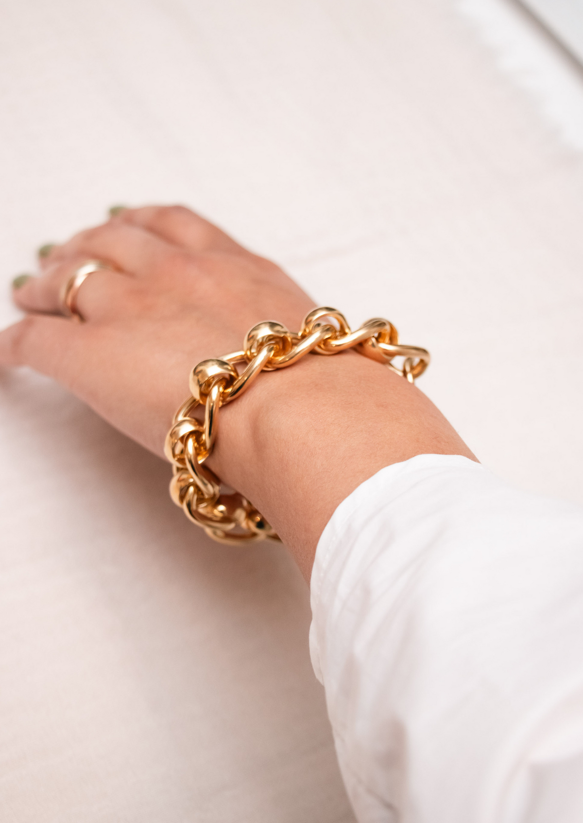 Big apple bracelet geel goud