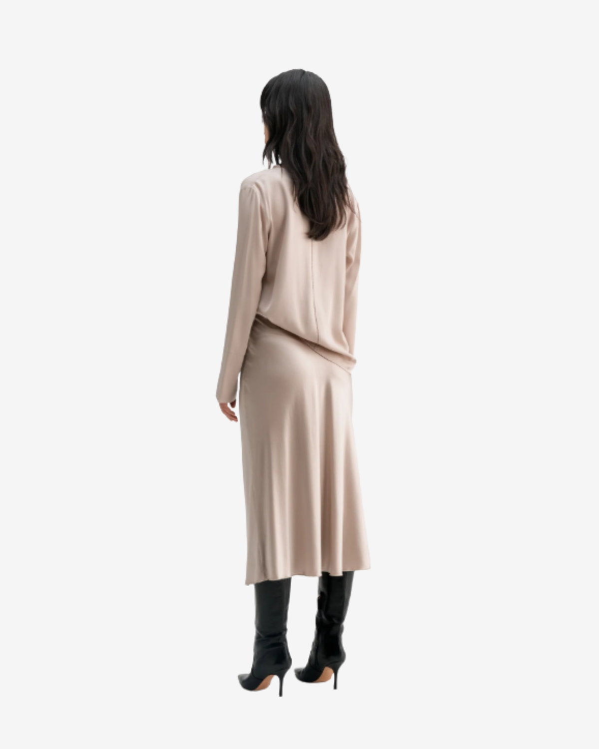 Zia silk blouse Greige