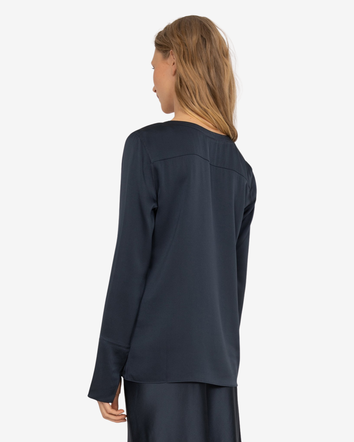 Kasumi blouse blue grey