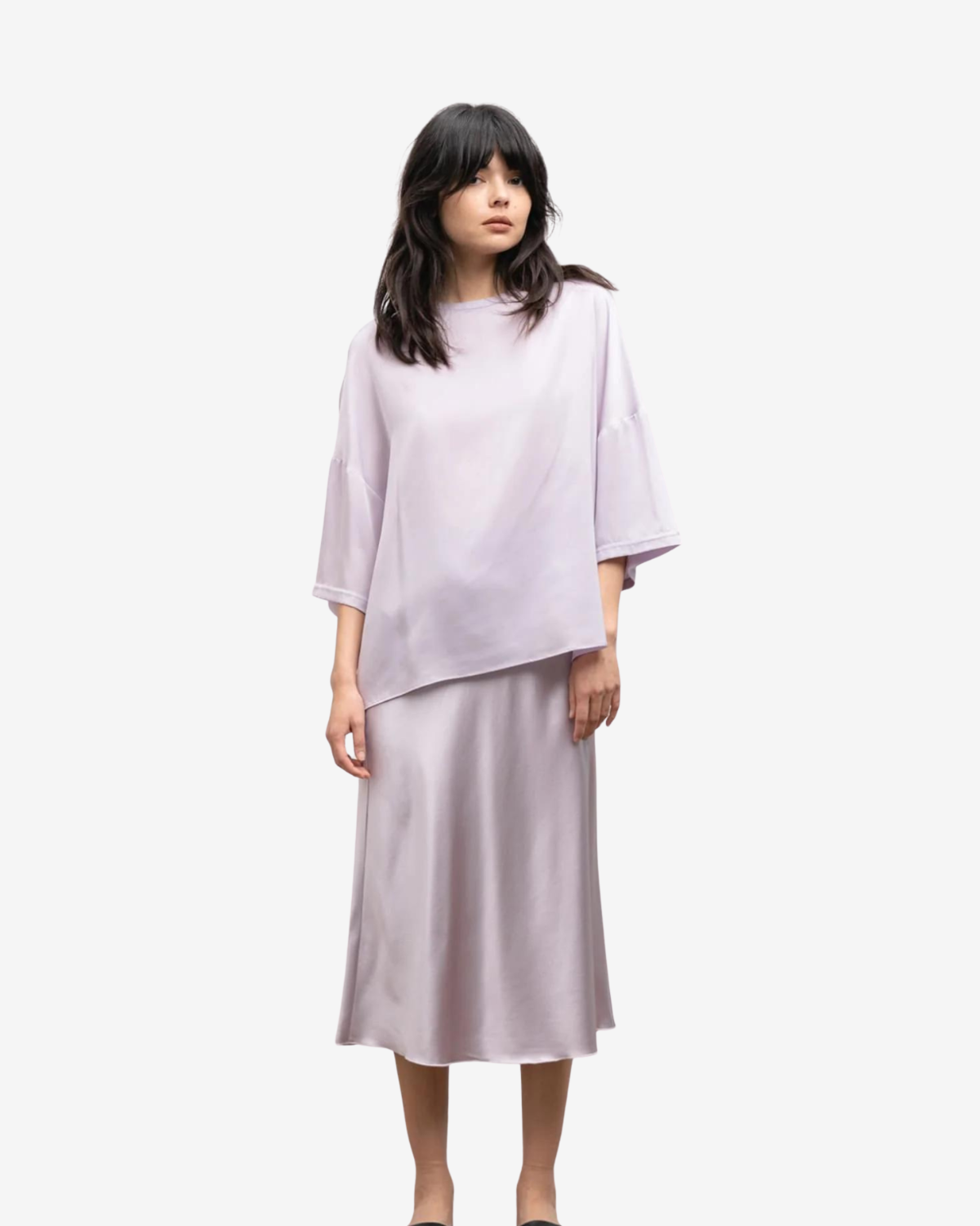 hana satin skirt  Lavender