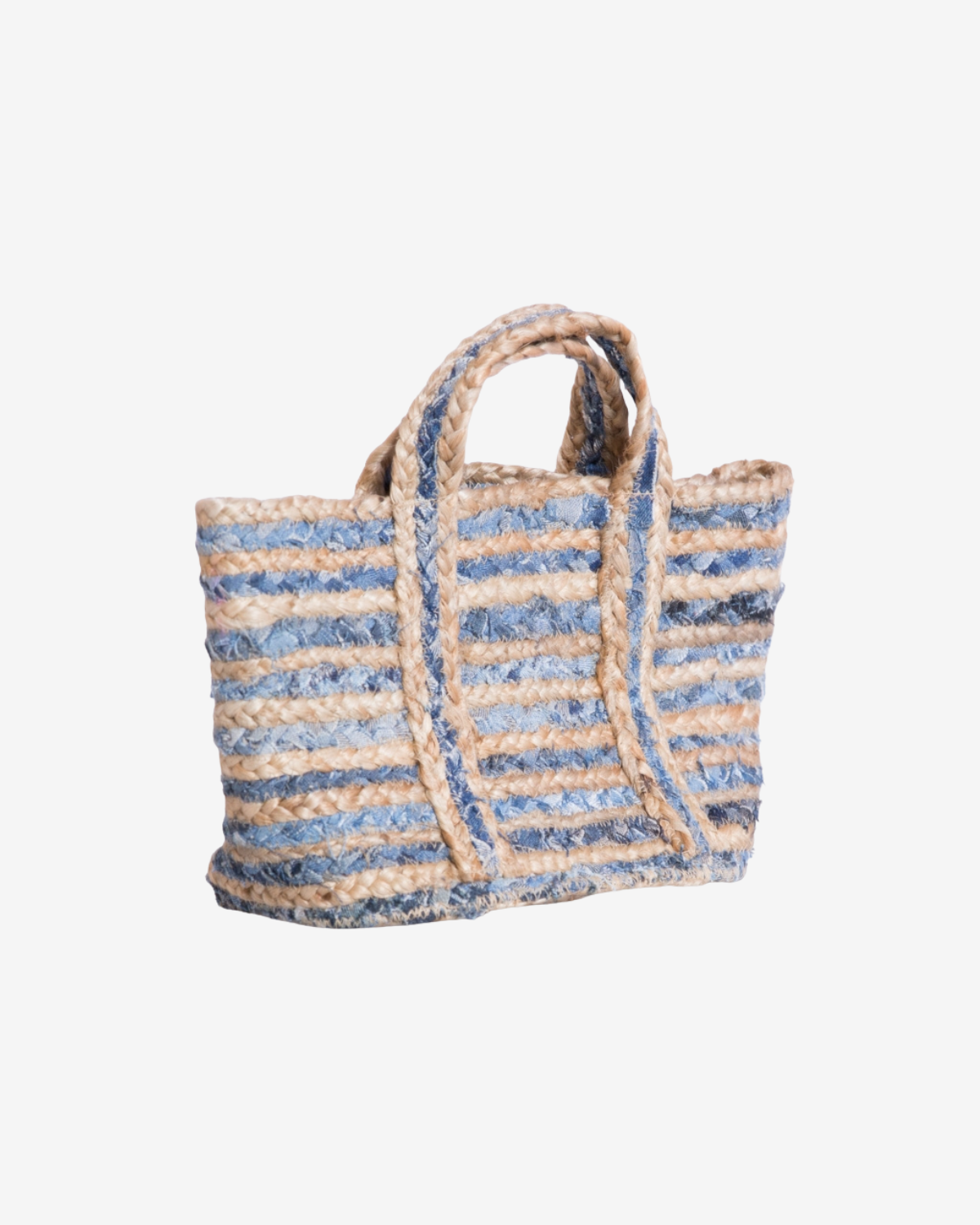 Jeans Recycle Beach Bag Small blauw
