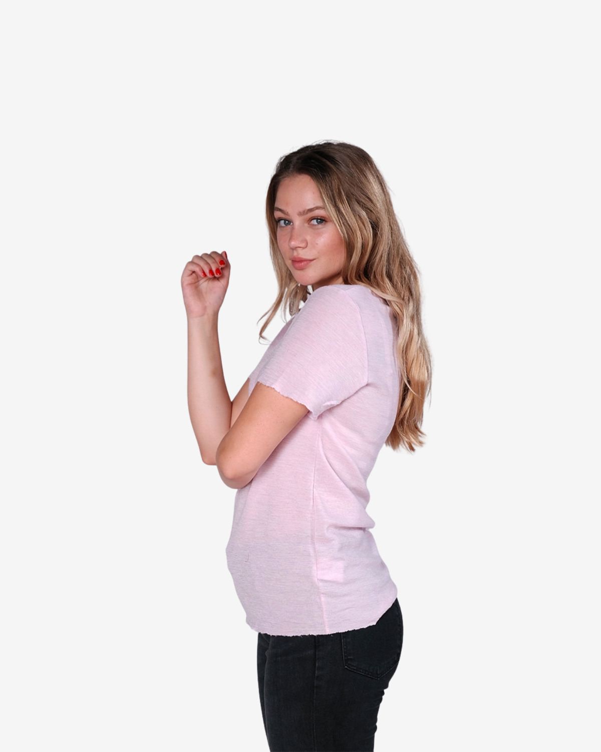 T-shirt violet ice melange