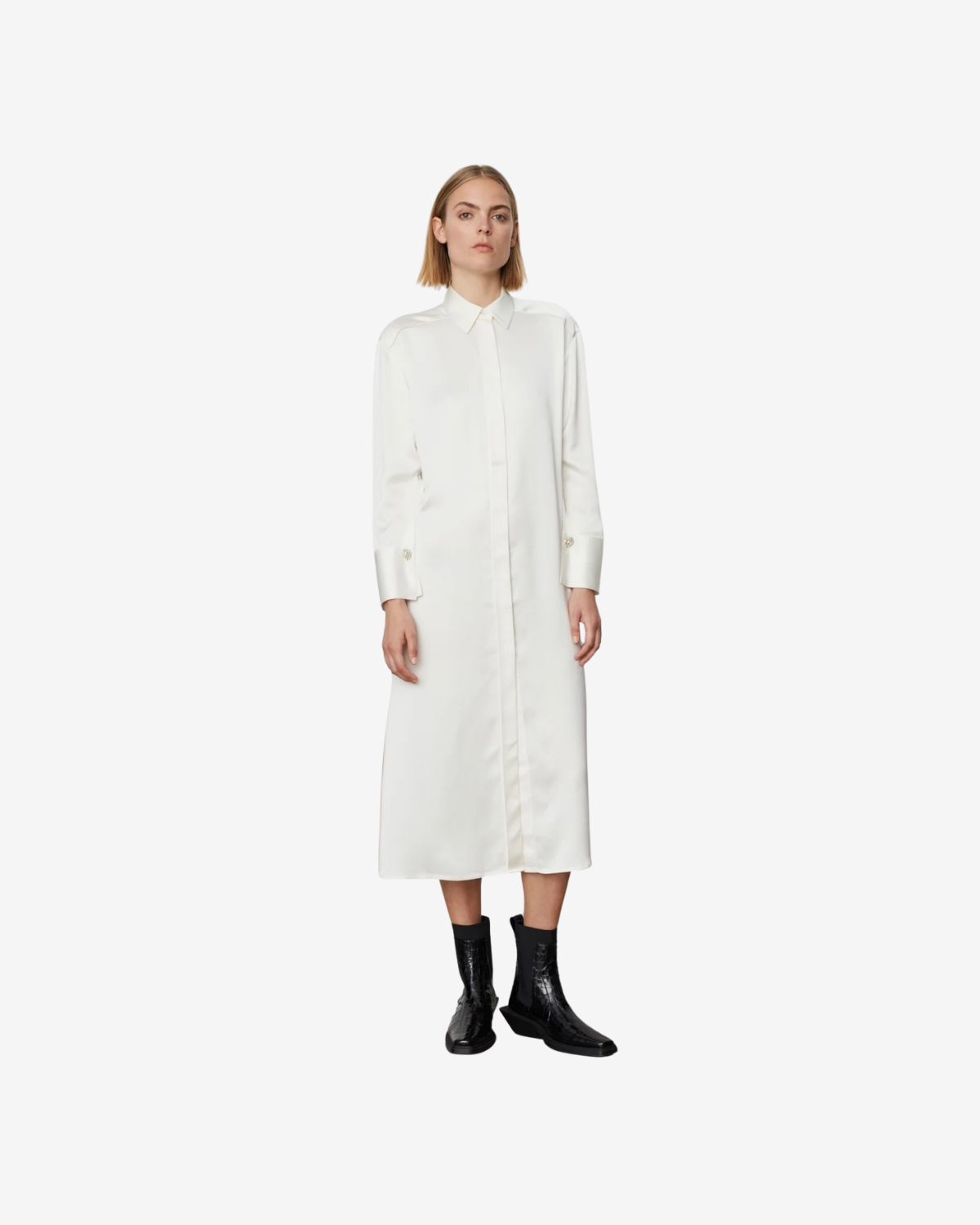 Sonya shiny viscose  white alyssum