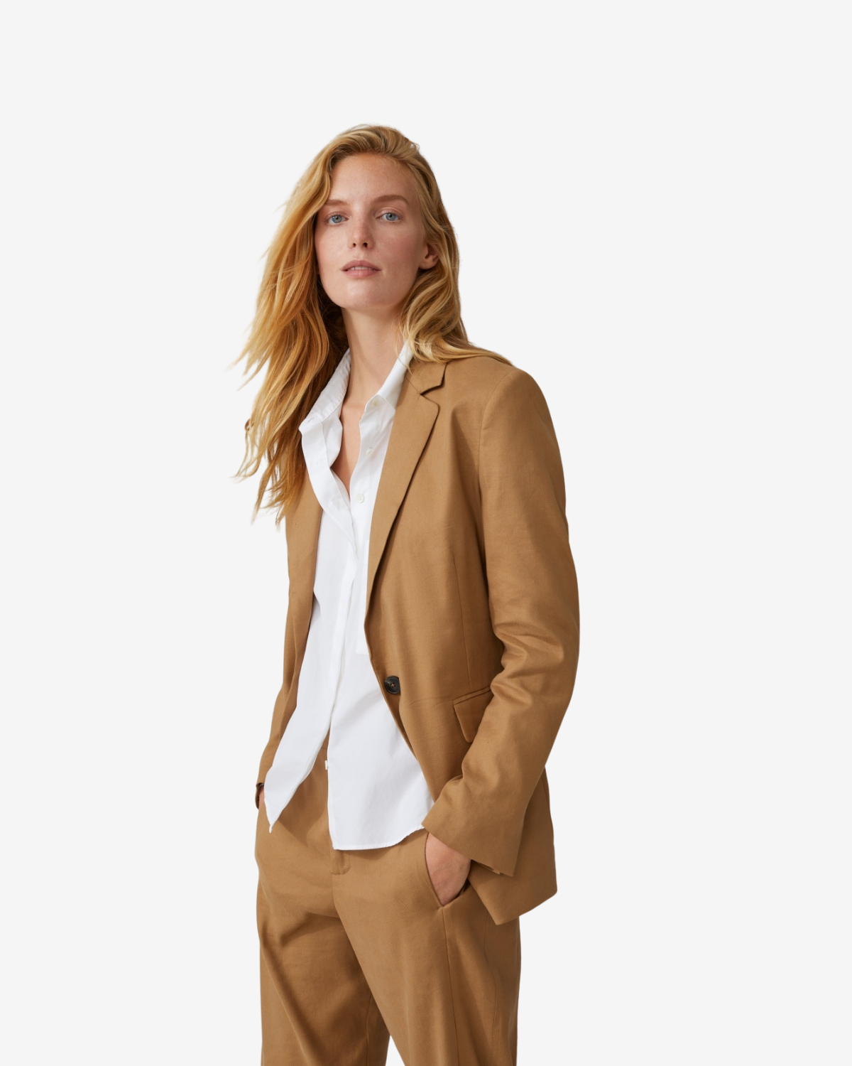 Alix blazer golden oak