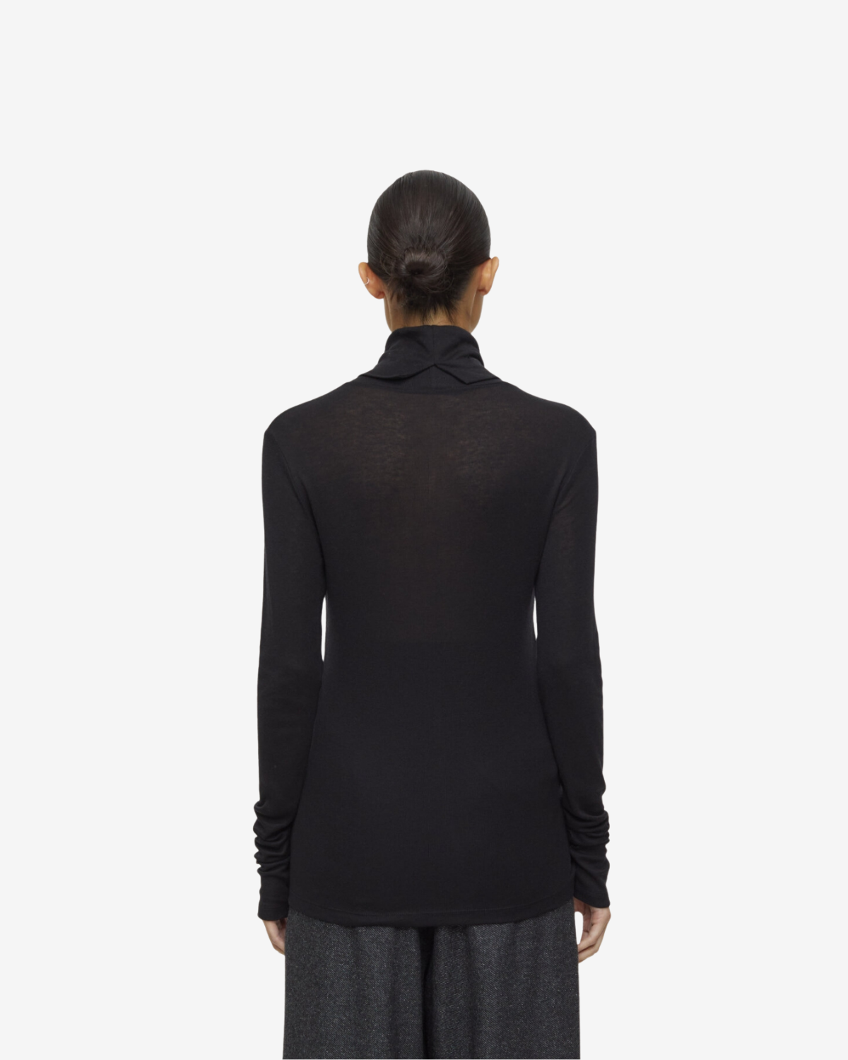 turtle neck longsleeve black